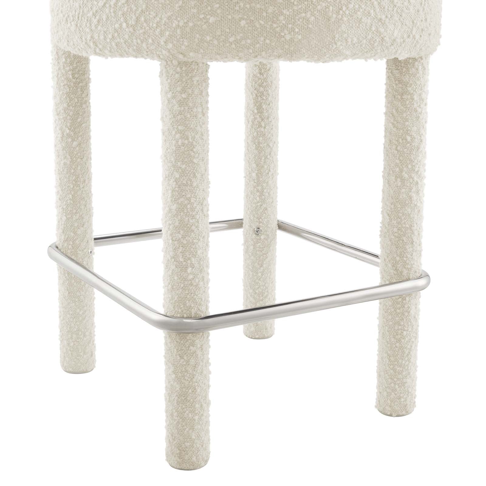 Toulouse Boucle Fabric Counter Stool Set of 2 by Modway