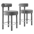 Toulouse Performance Velvet Counter Stool Set of 2 by Modway