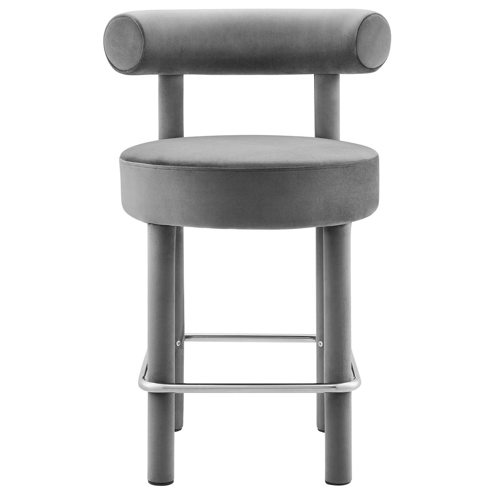 Toulouse Performance Velvet Counter Stool Set of 2 by Modway