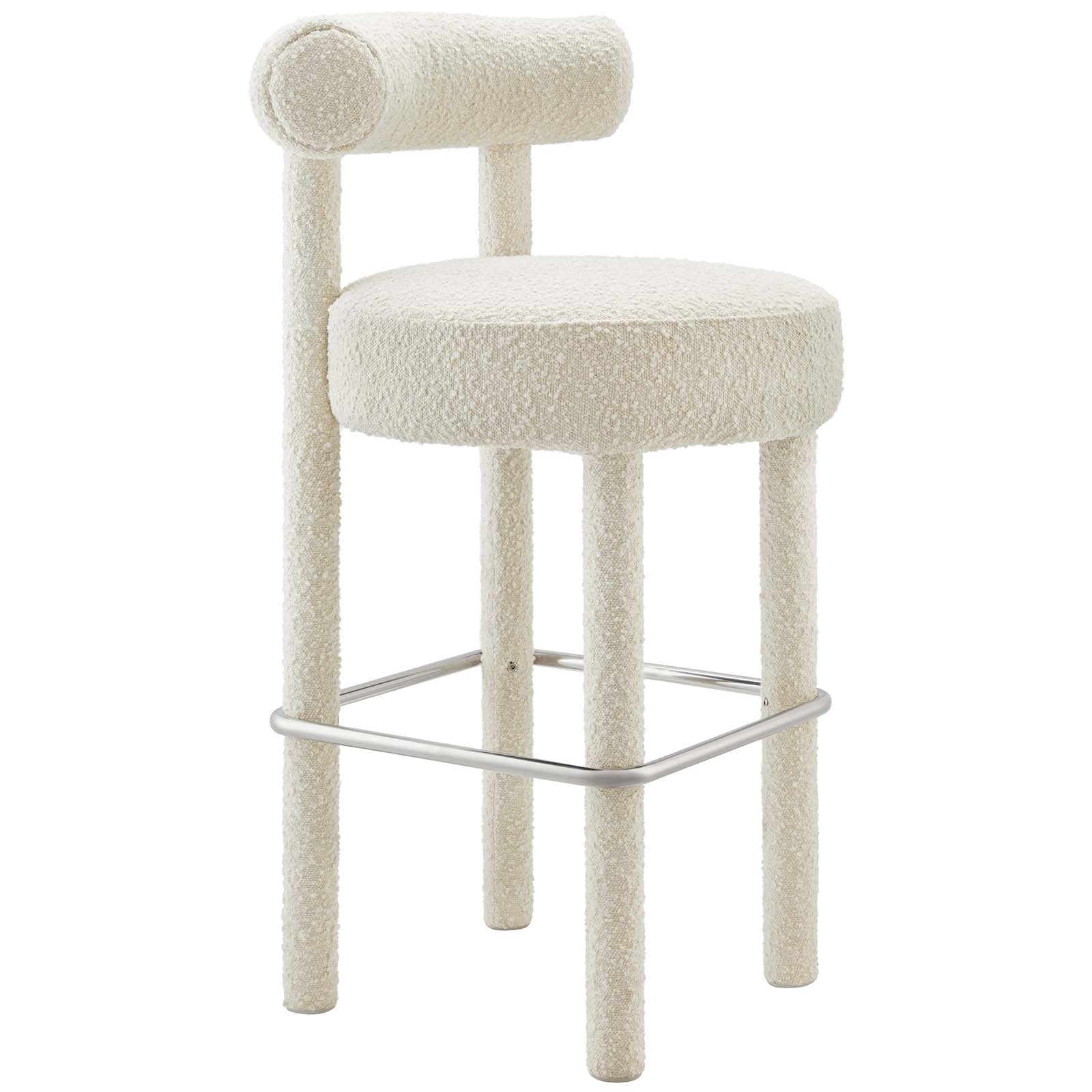 Toulouse Boucle Fabric Bar Stool Set of 2 by Modway