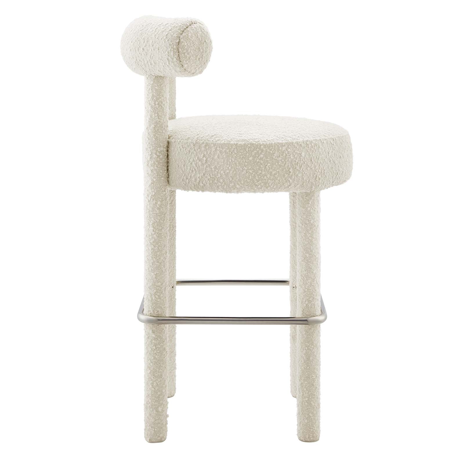Toulouse Boucle Fabric Bar Stool Set of 2 by Modway