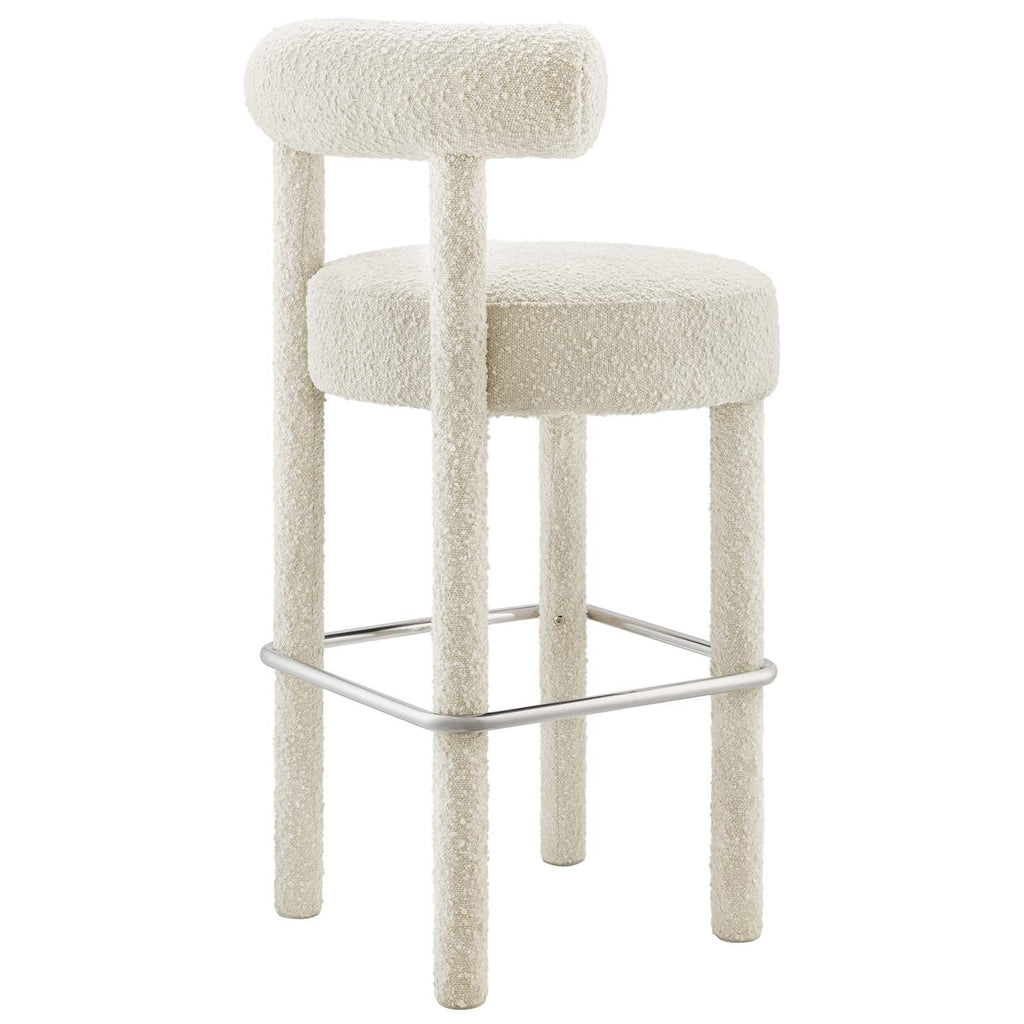 Toulouse Boucle Fabric Bar Stool Set of 2 by Modway