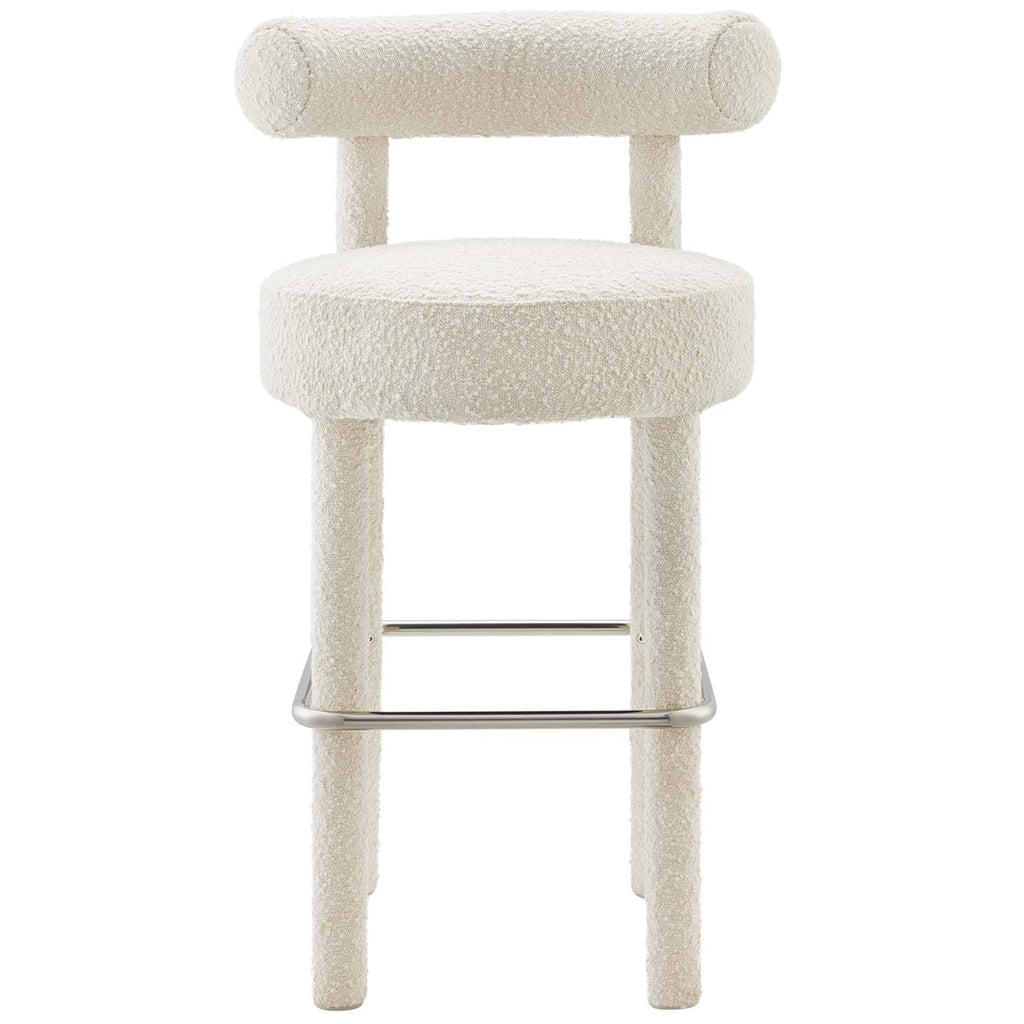 Toulouse Boucle Fabric Bar Stool Set of 2 by Modway