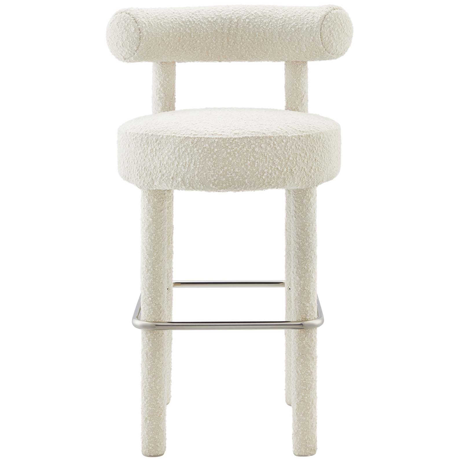 Toulouse Boucle Fabric Bar Stool Set of 2 by Modway