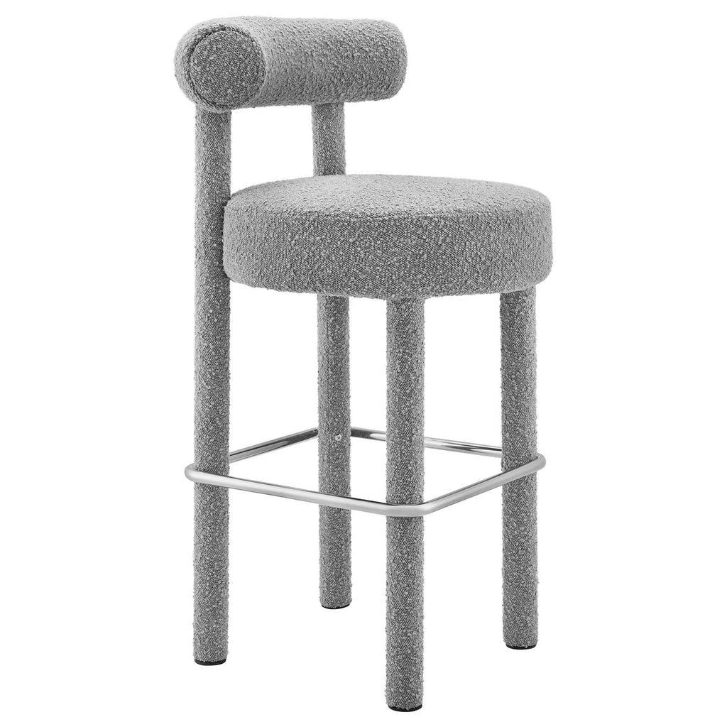 Toulouse Boucle Fabric Bar Stool Set of 2 by Modway