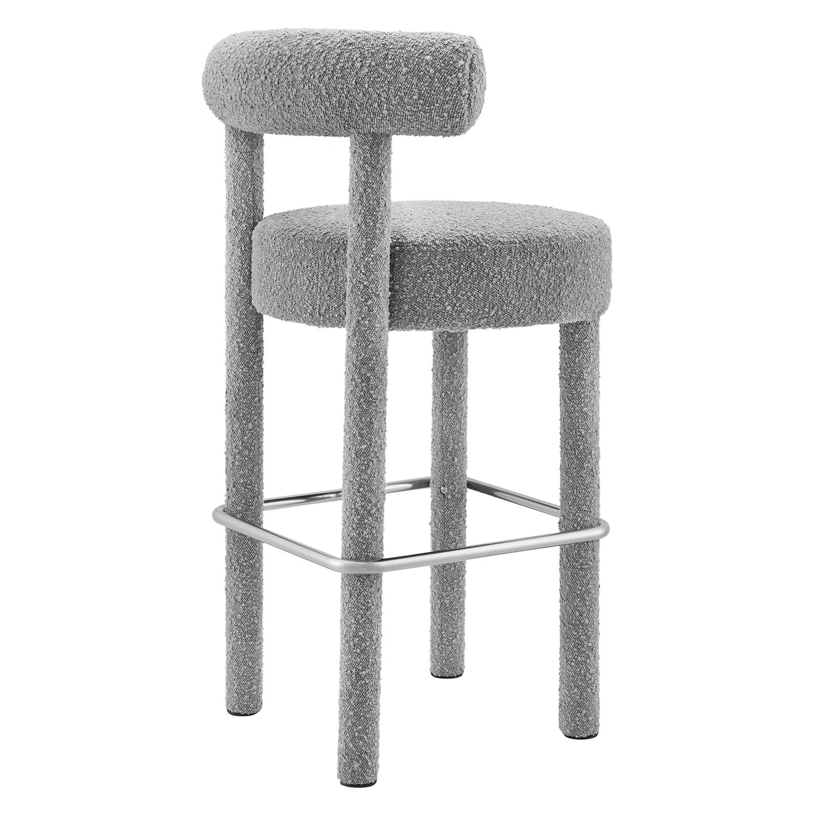 Toulouse Boucle Fabric Bar Stool Set of 2 by Modway