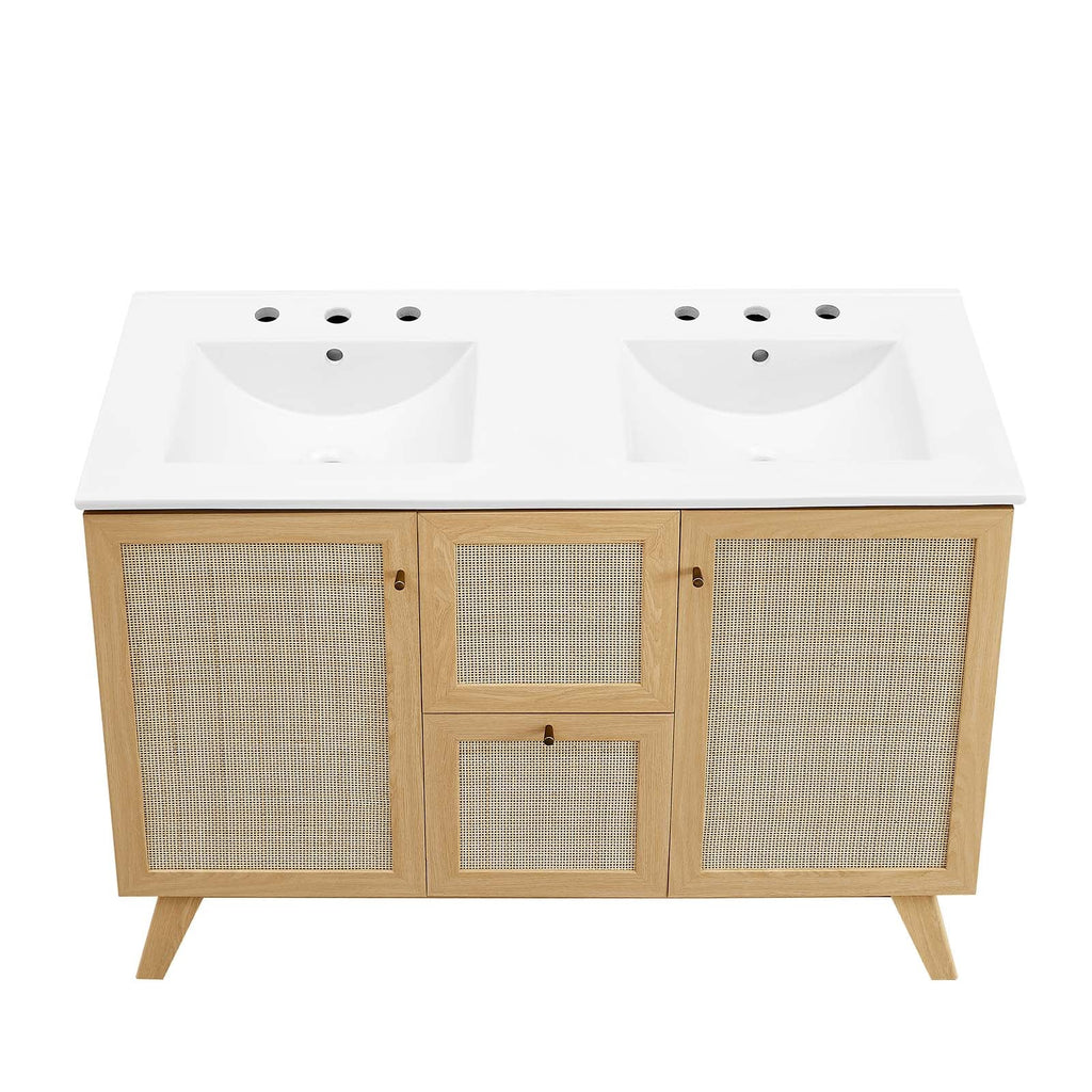 Soma 48Ó Double Sink Bathroom Vanity by Modway