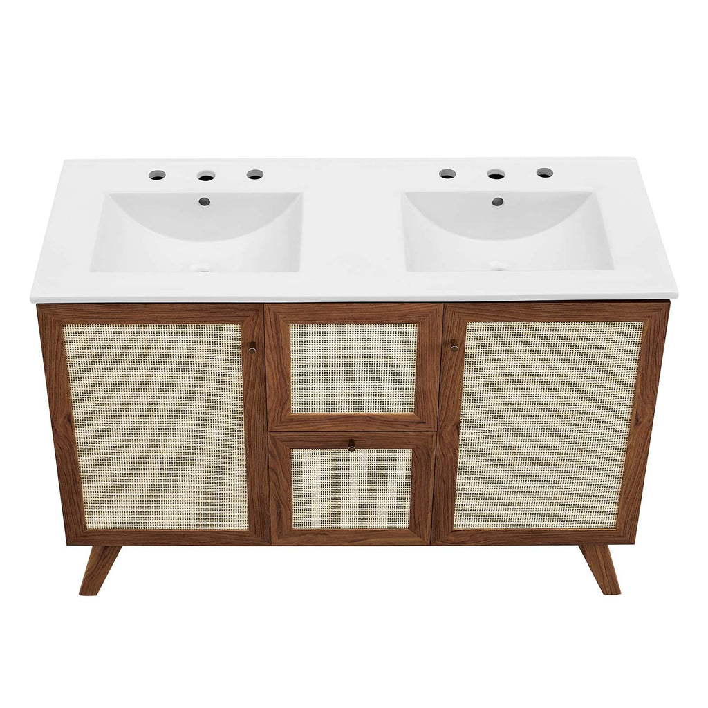 Soma 48Ó Double Sink Bathroom Vanity by Modway