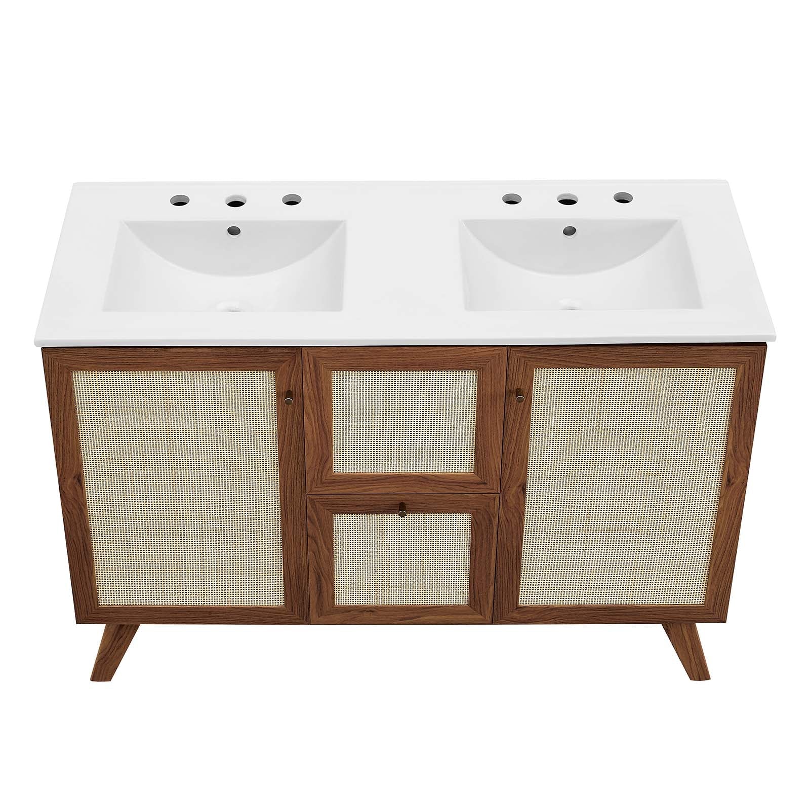 Soma 48Ó Double Sink Bathroom Vanity by Modway