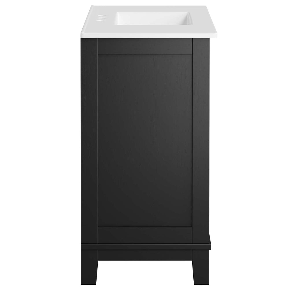 Dixie 36Ó Solid Wood Bathroom Vanity Cabinet by Modway