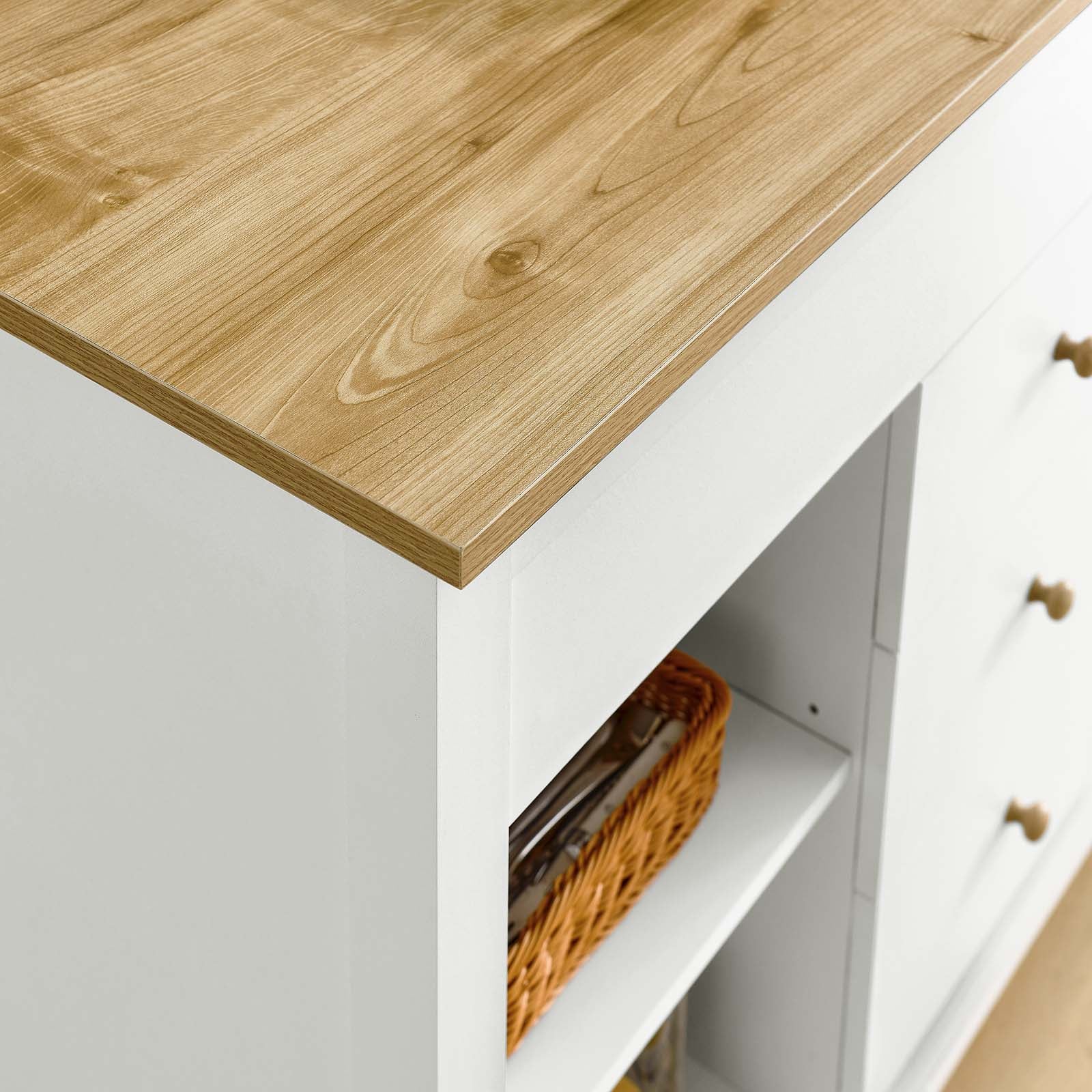 Farmstead Kitchen Island by Modway