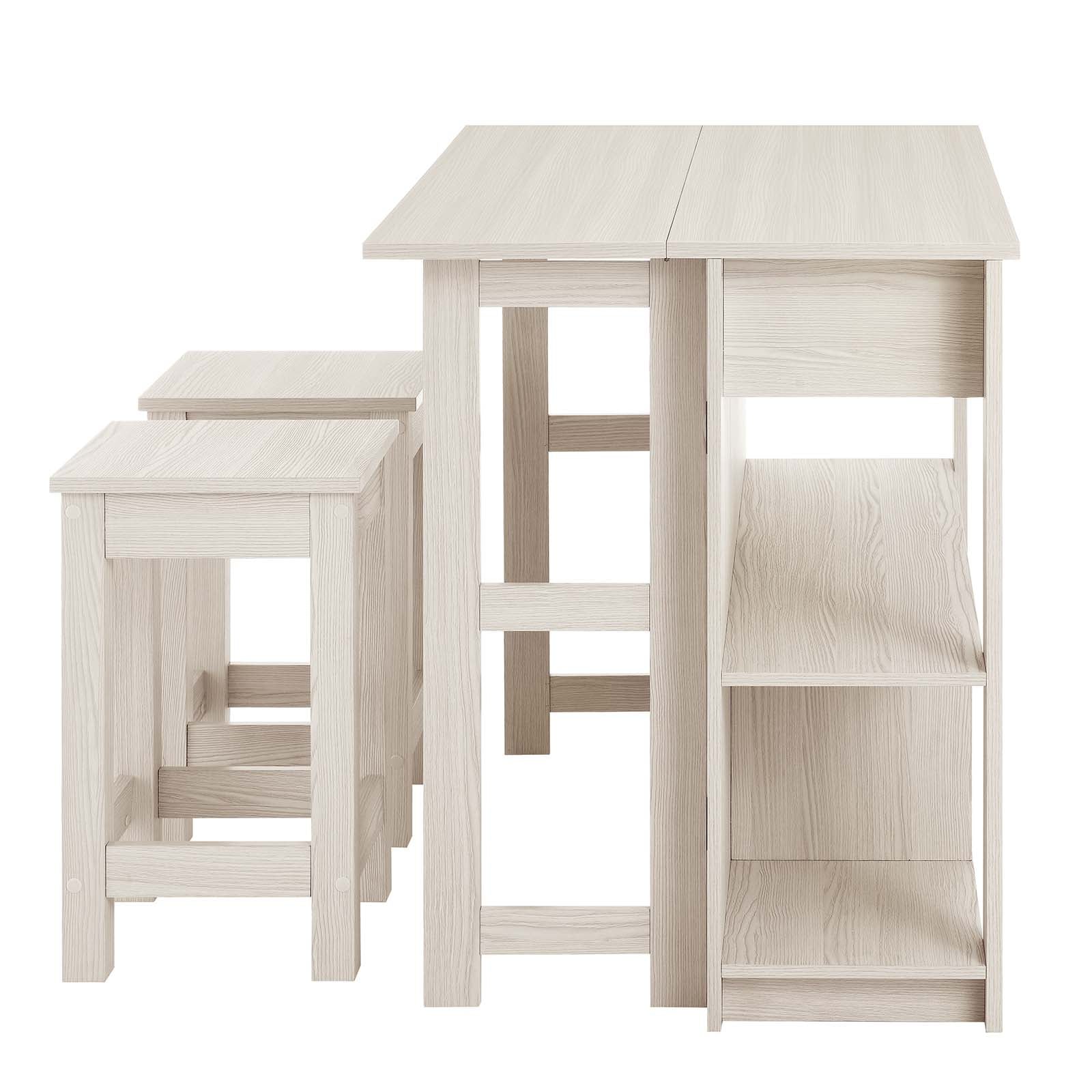 Meadowbrook 3-Piece Kitchen Island and Stool Set by Modway