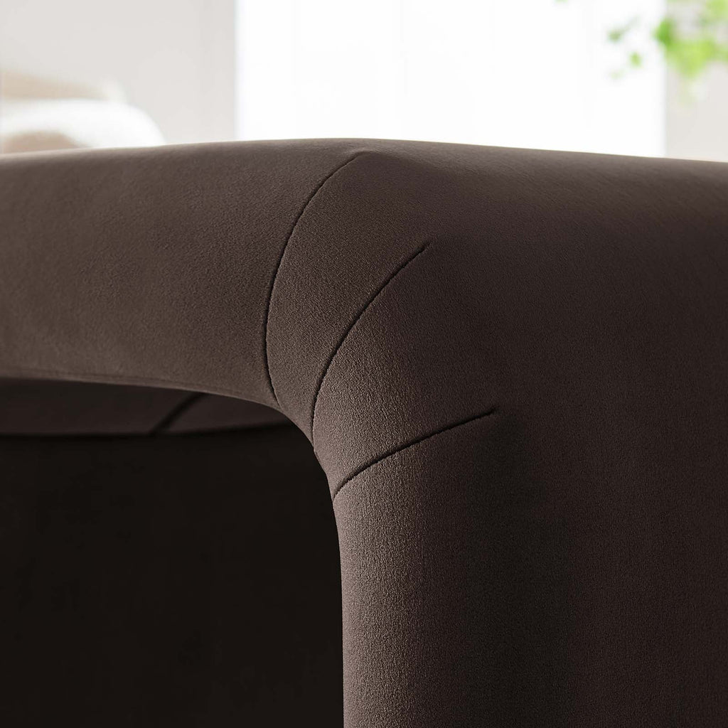 Koda Performance Velvet Waterfall Stool by Modway