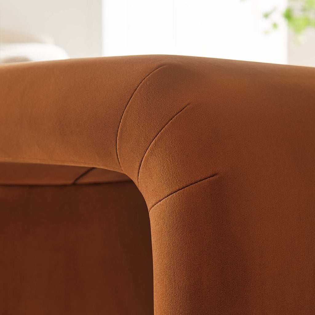 Koda Performance Velvet Waterfall Stool by Modway