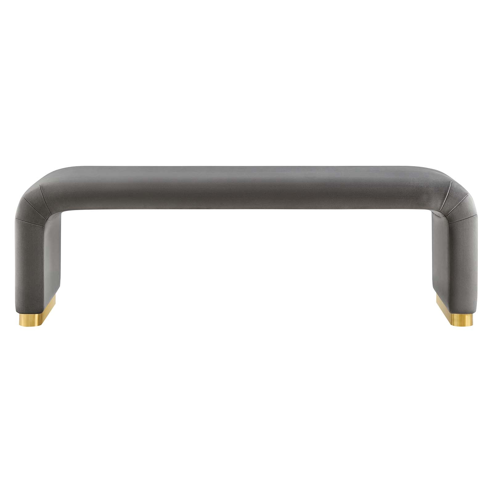 Koda Performance Velvet Waterfall Long Bench by Modway