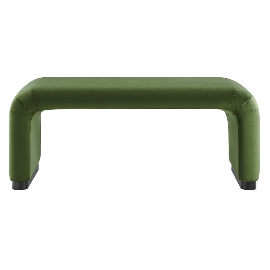 Koda Performance Velvet Waterfall Ottoman by Modway