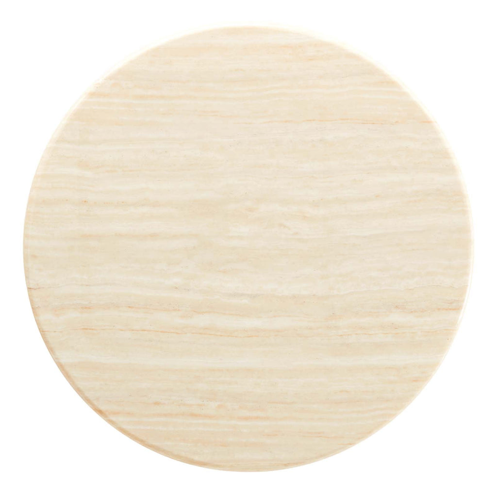 Lippa 36" Round Faux Travertine Dining Table by Modway