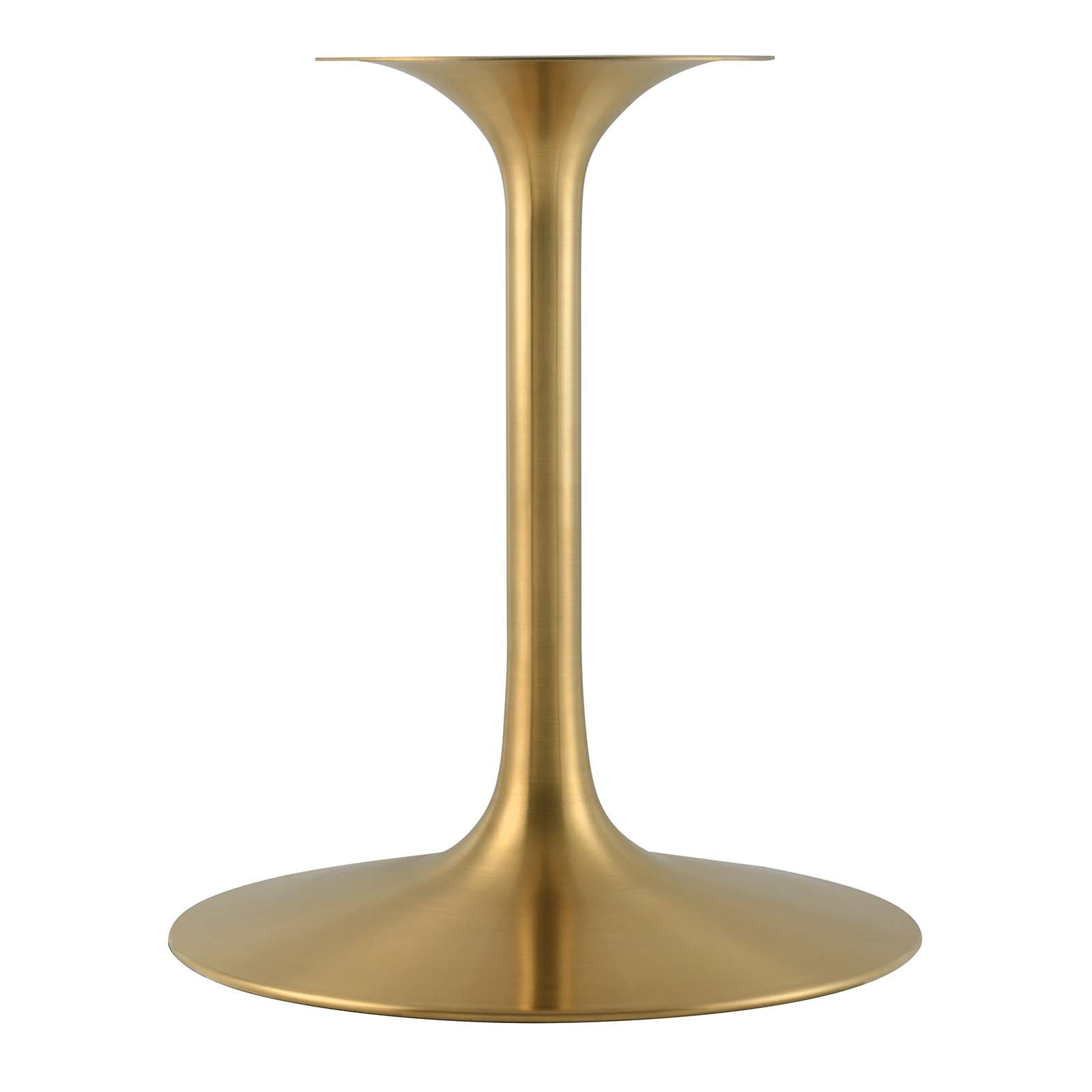 Lippa 48" Round Faux Travertine Dining Table by Modway