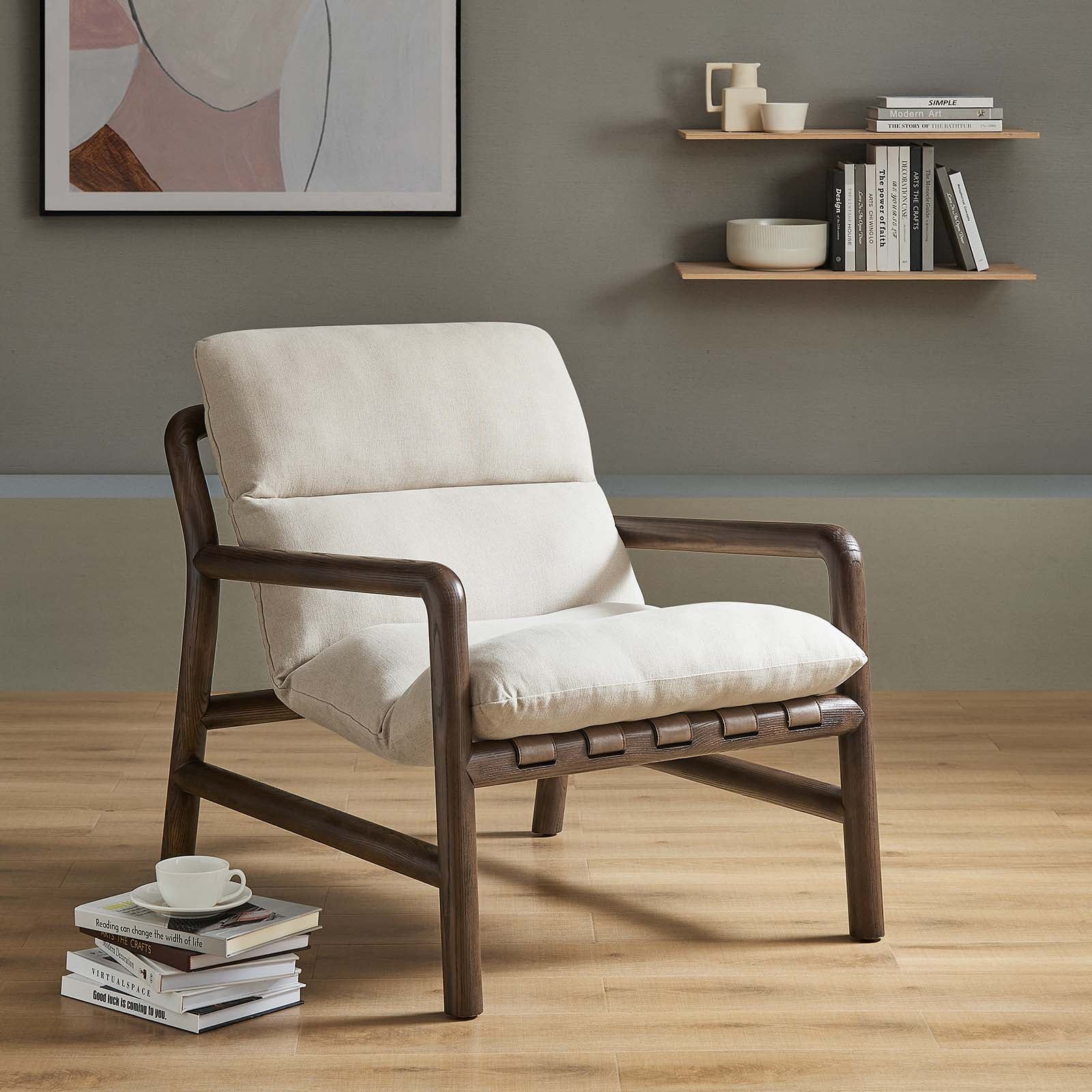 Paxton Wood Sling Chair by Modway