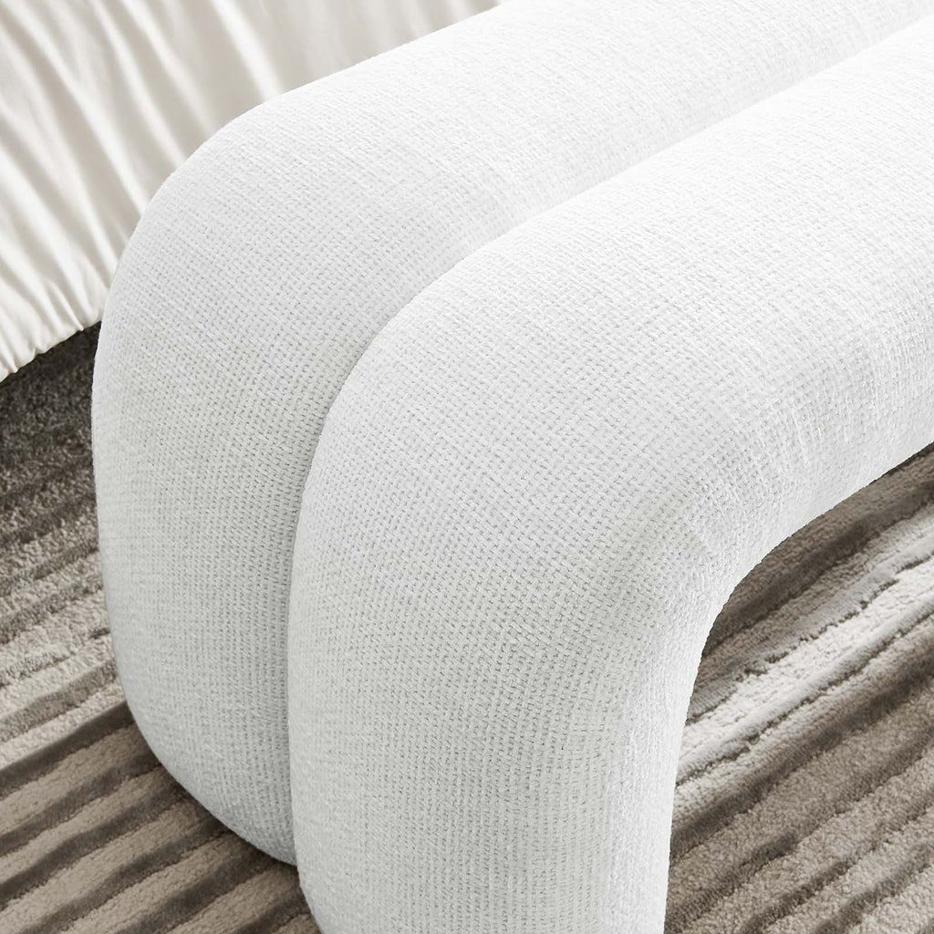Dax 50.5" Chenille Upholstered Accent Bench by Modway