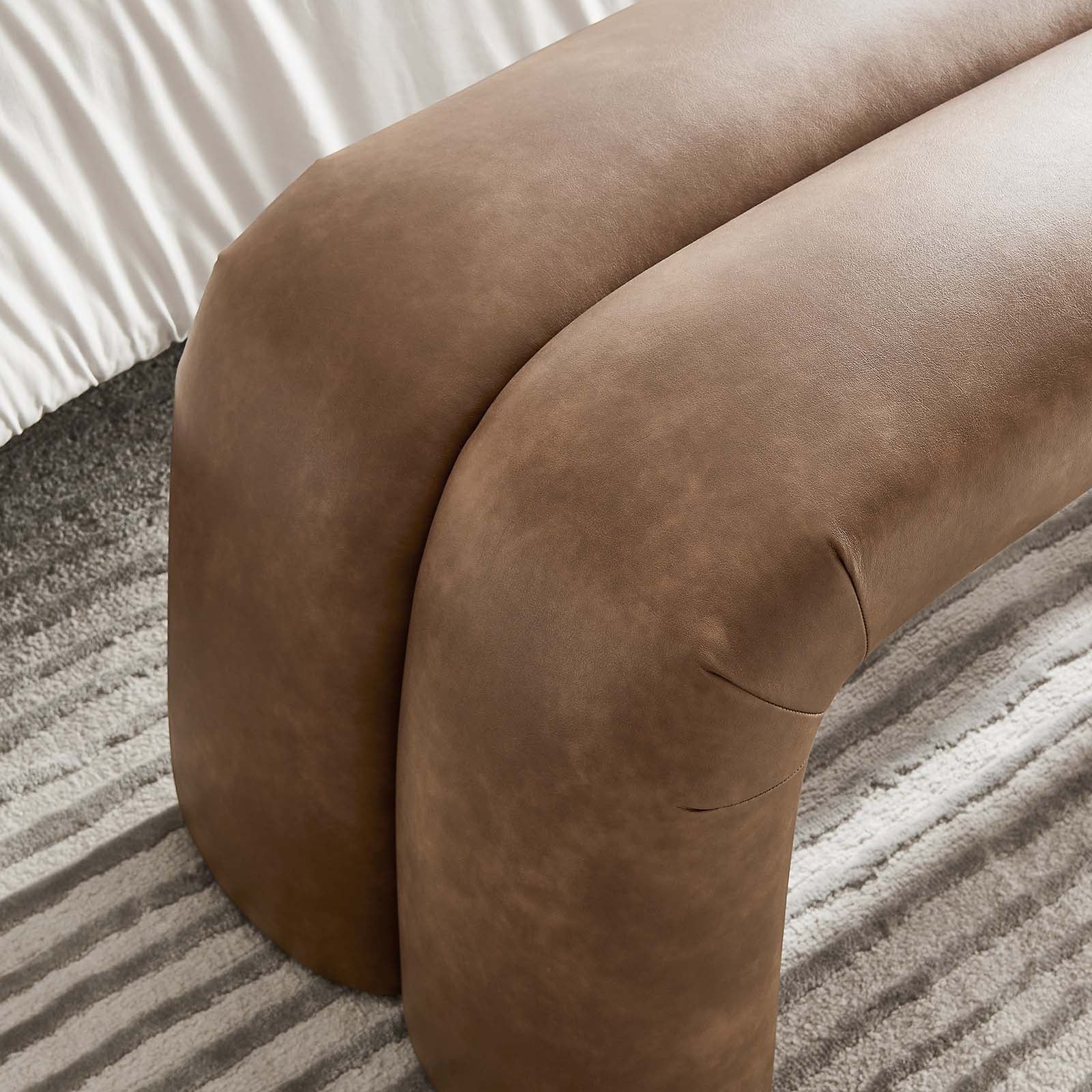 Dax 50.5" Vegan Leather Upholstered Accent Bench by Modway