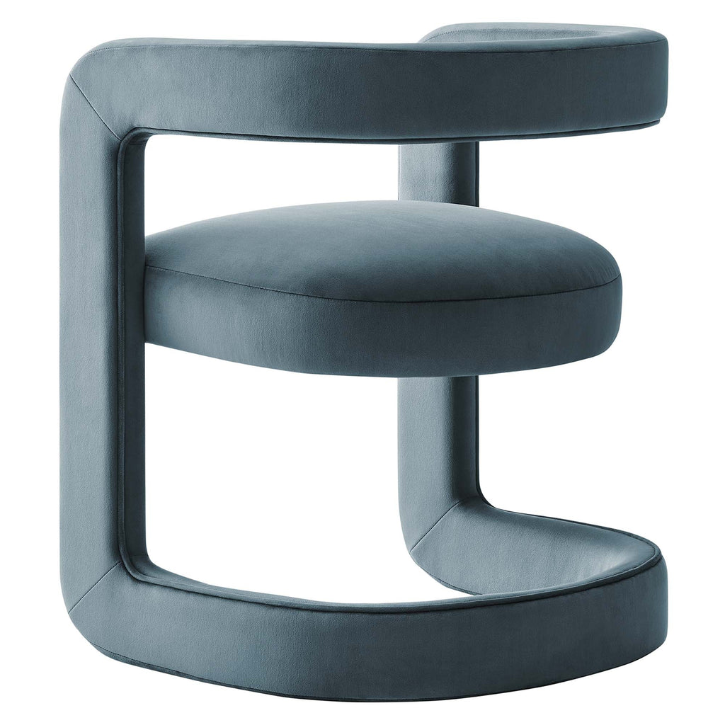 Winslow Barrel Performance Velvet Dining Chair  by Modway