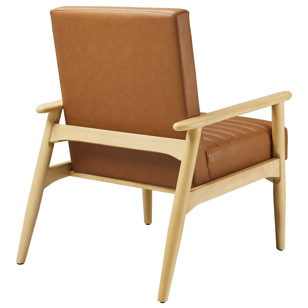 Jensen Vegan Leather Accent Chair by Modway
