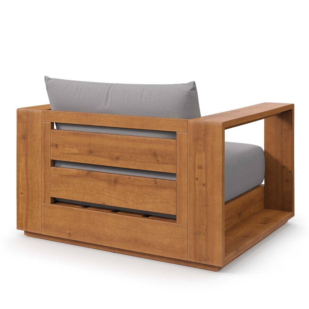 Tahoe Outdoor Patio Acacia Wood Chair by Modway