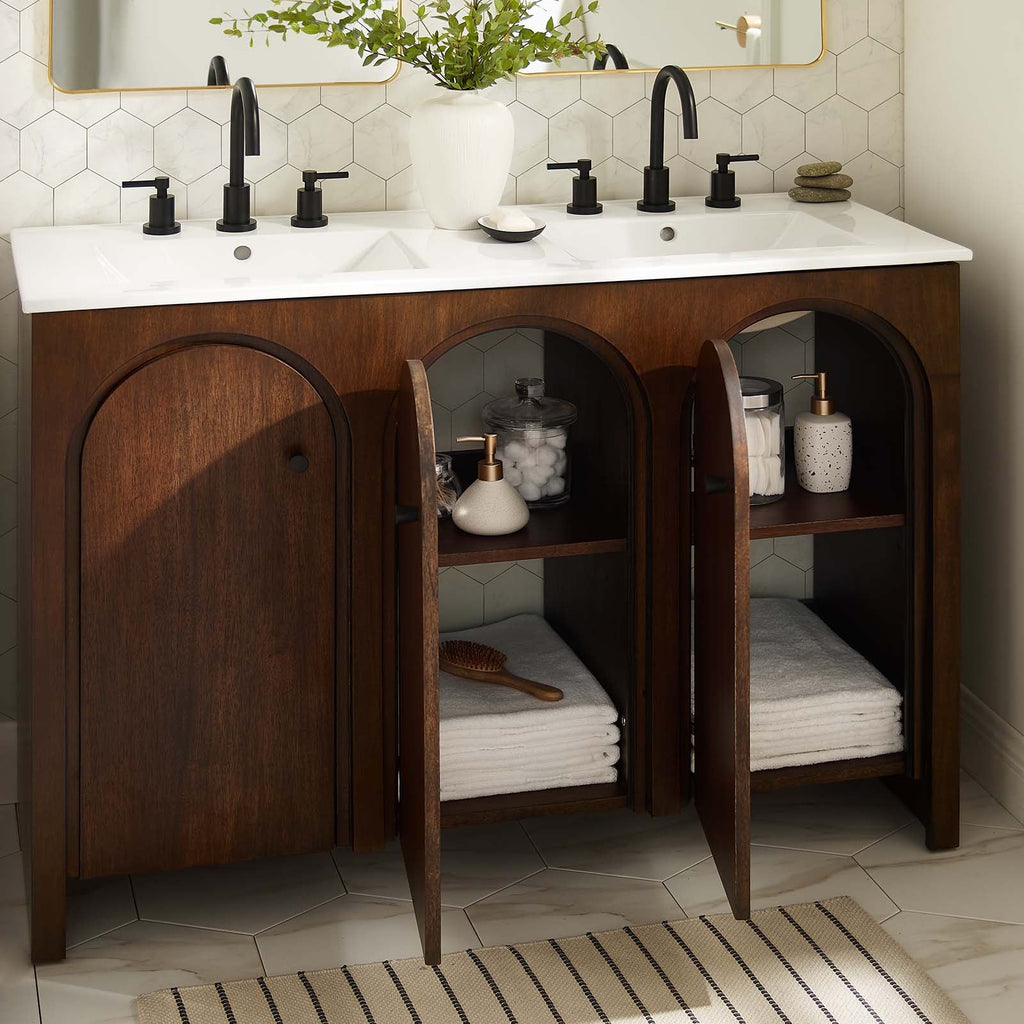 Appia 48" Double Sink Bathroom Vanity by Modway