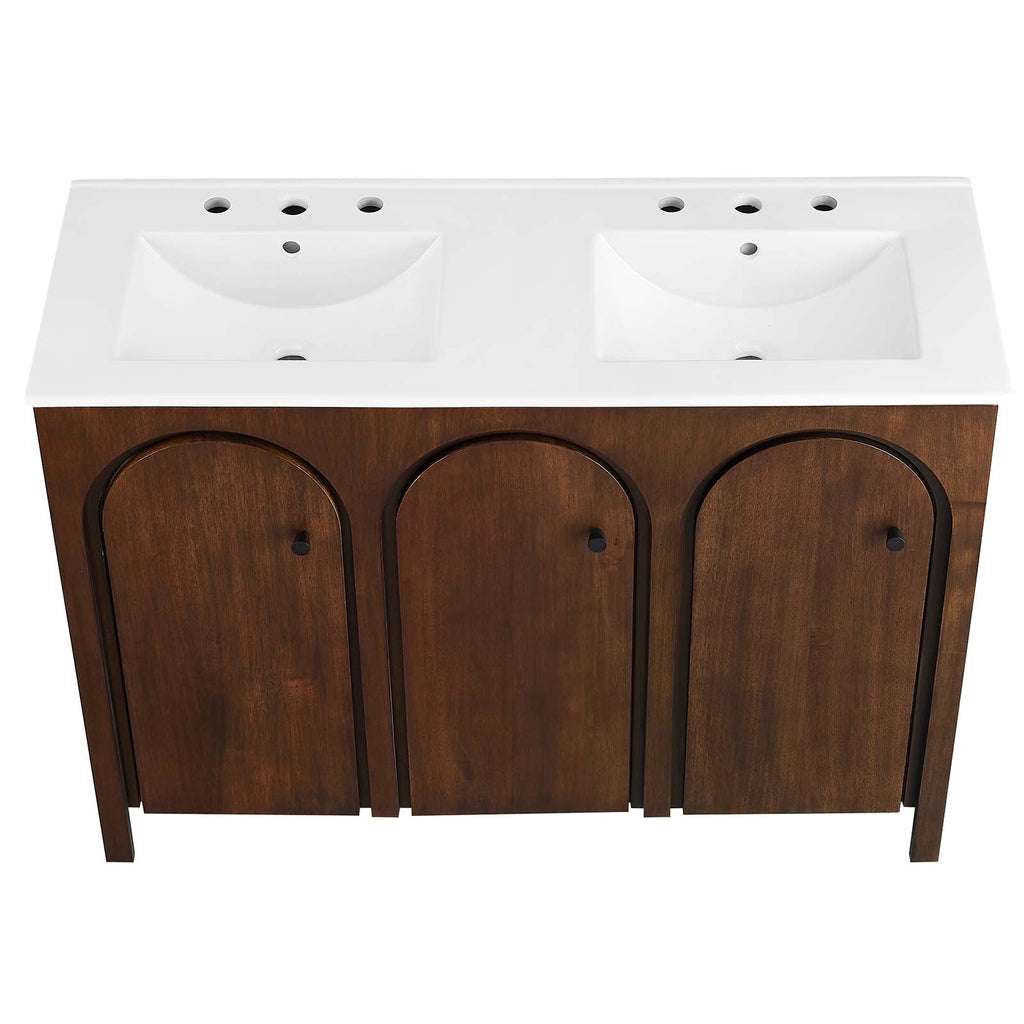 Appia 48" Double Sink Bathroom Vanity by Modway