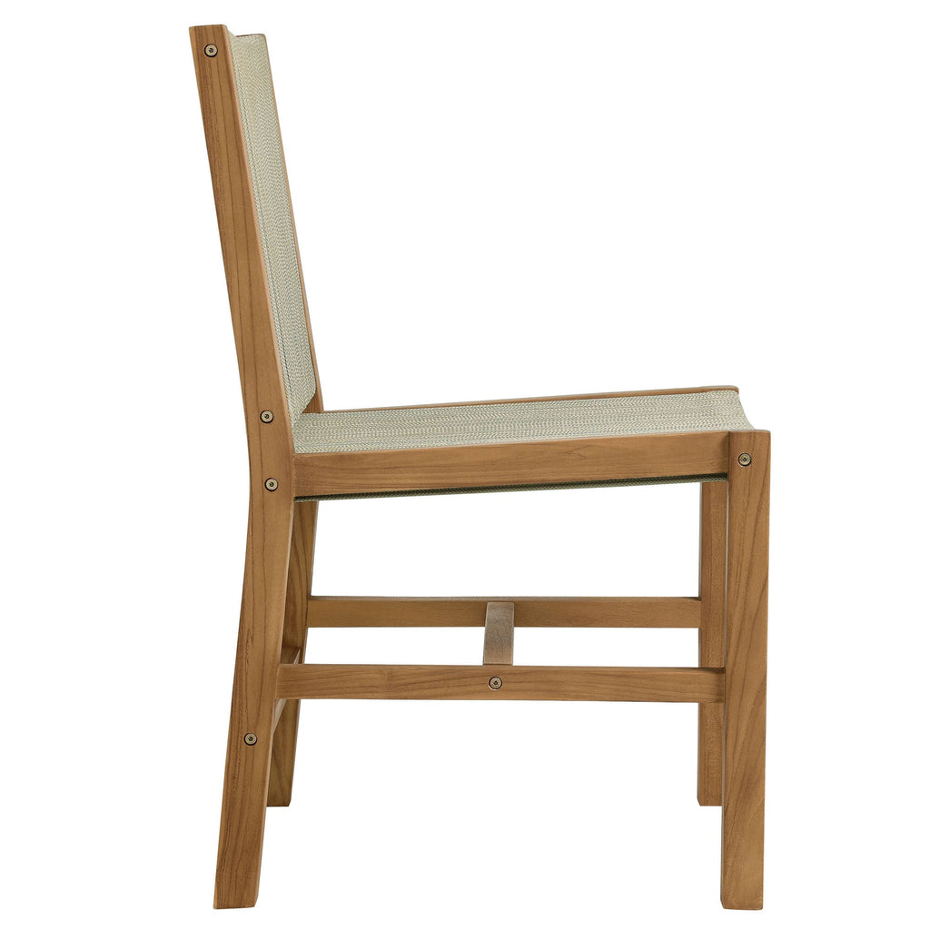 Vienna 7-Piece Outdoor Patio Teak and Rope Dining Set by Modway