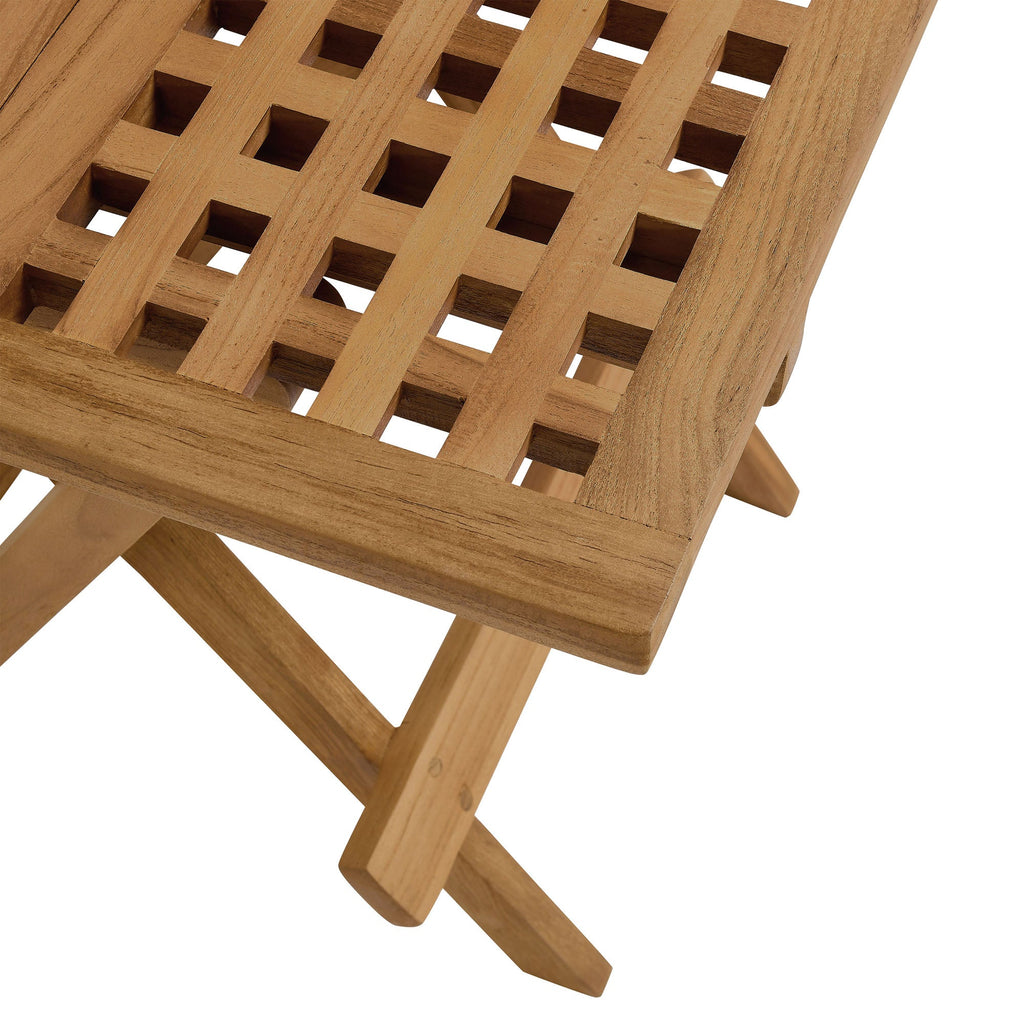 Vienna Outdoor Patio Teak Wood Side Table by Modway