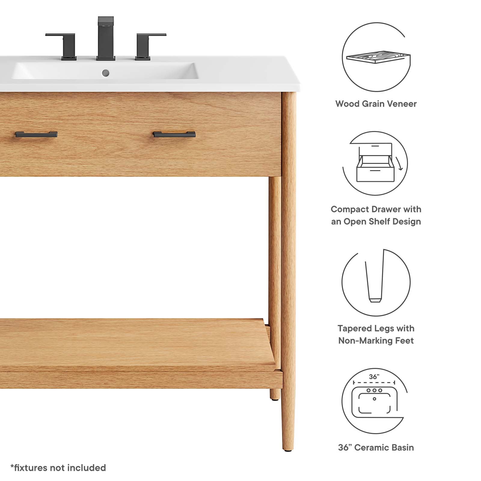 Zaire 36" Bathroom Vanity by Modway