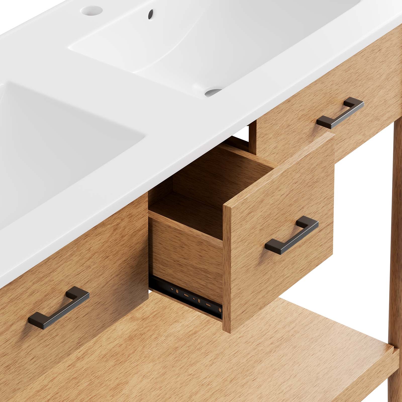 Zaire 48" Double Sink Bathroom Vanity by Modway
