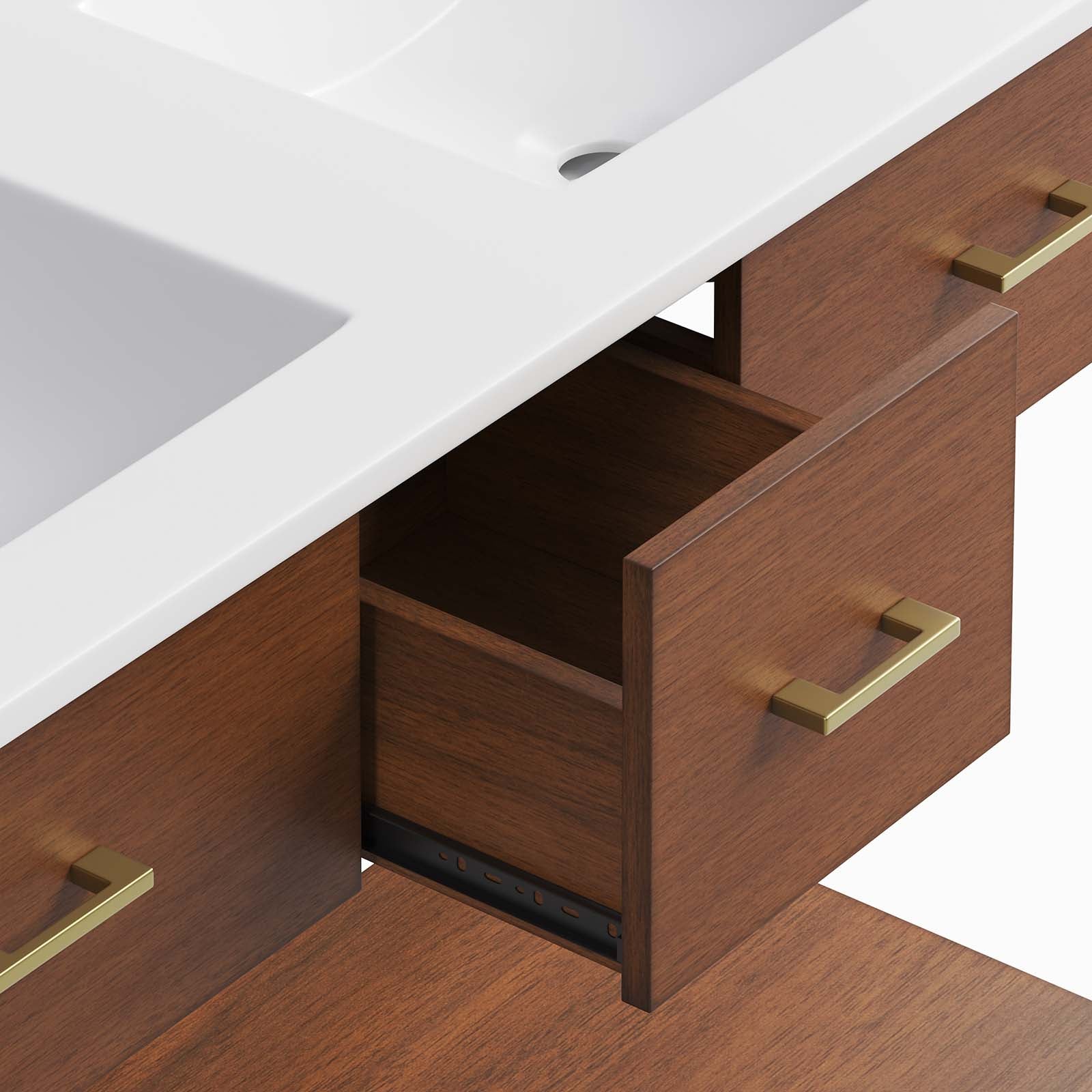 Zaire 48" Double Sink Bathroom Vanity by Modway
