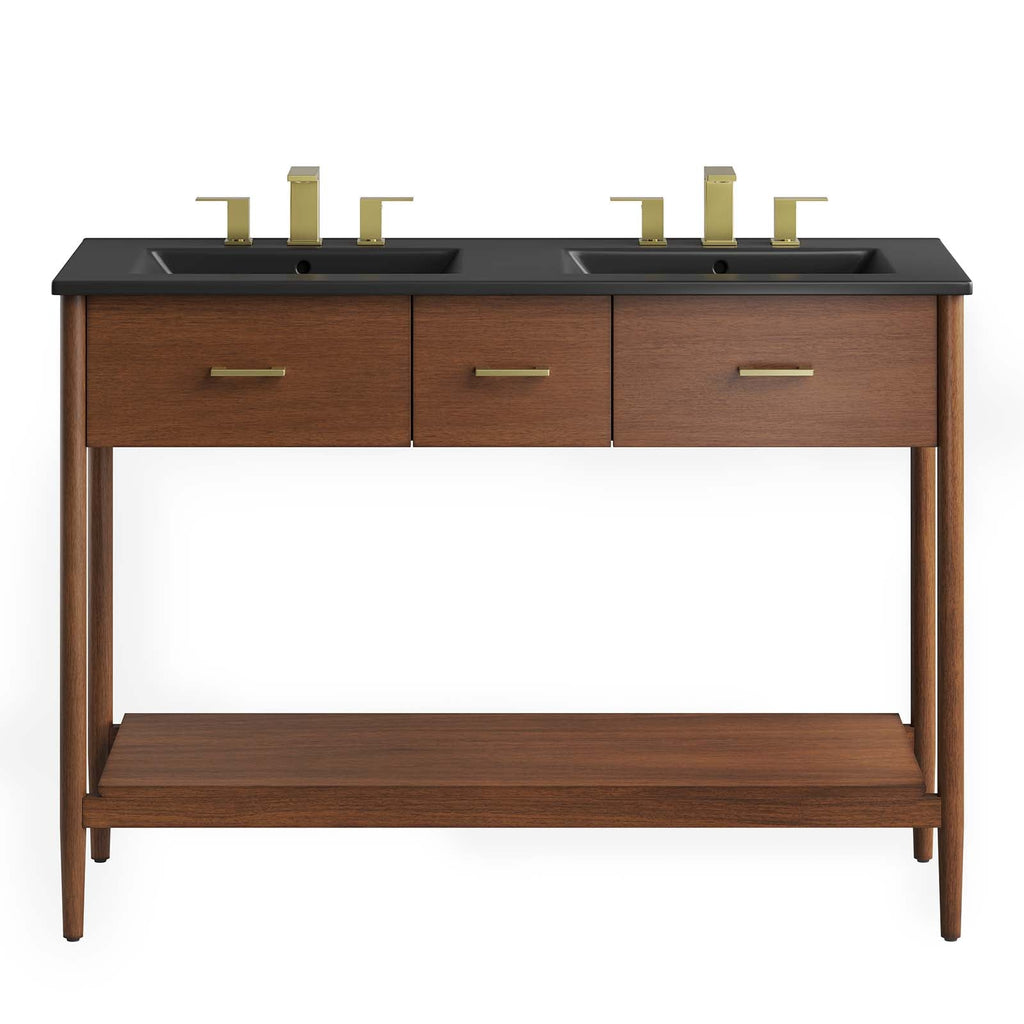 Zaire 48" Double Sink Bathroom Vanity by Modway