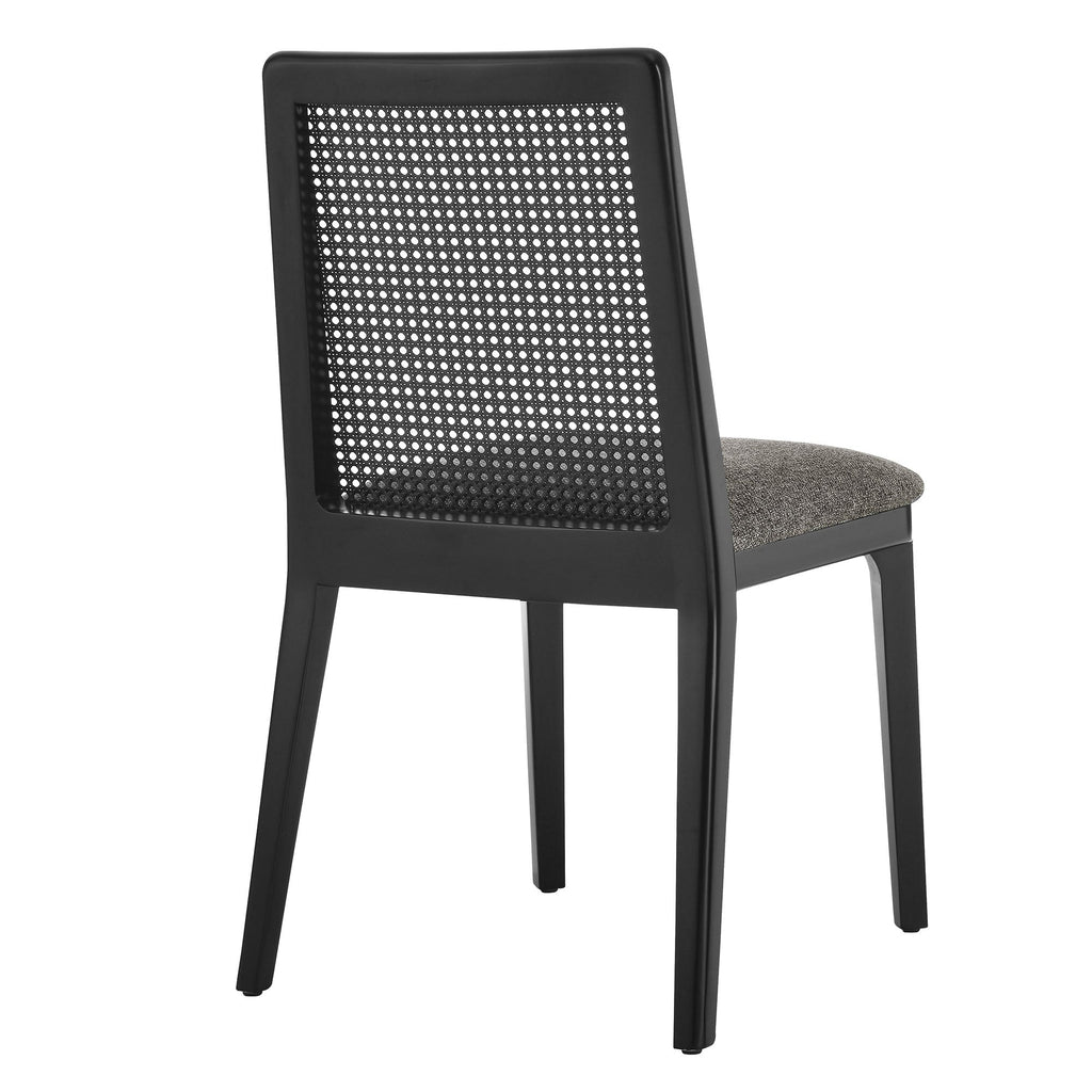 Monarch Wood and Rattan Dining Side Chair by Modway
