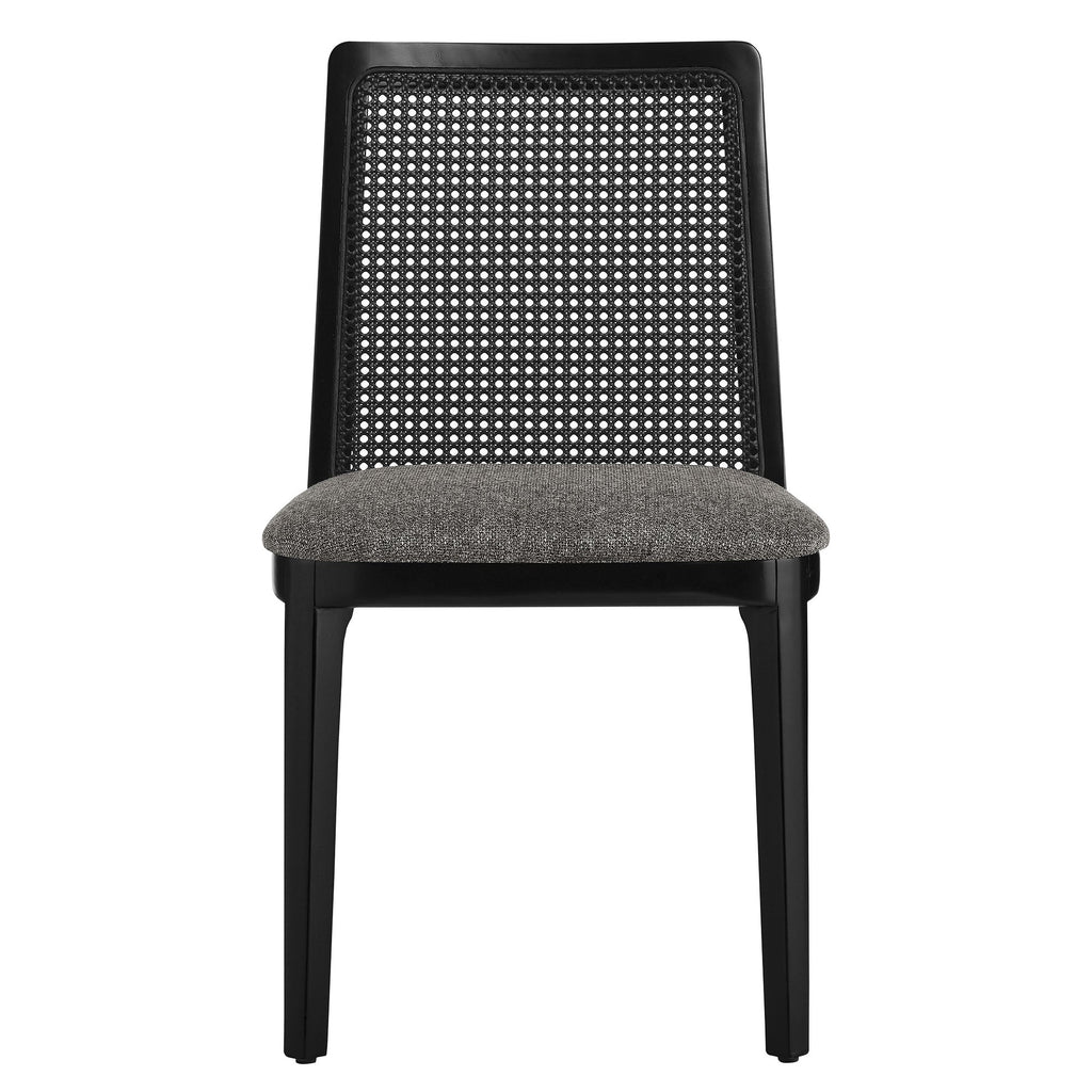 Monarch Wood and Rattan Dining Side Chair by Modway