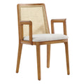 Monarch Wood and Rattan Dining Armchair by Modway