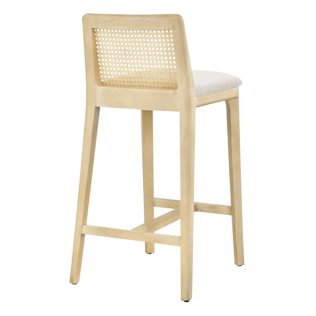 Monarch Wood and Rattan Counter Stool by Modway