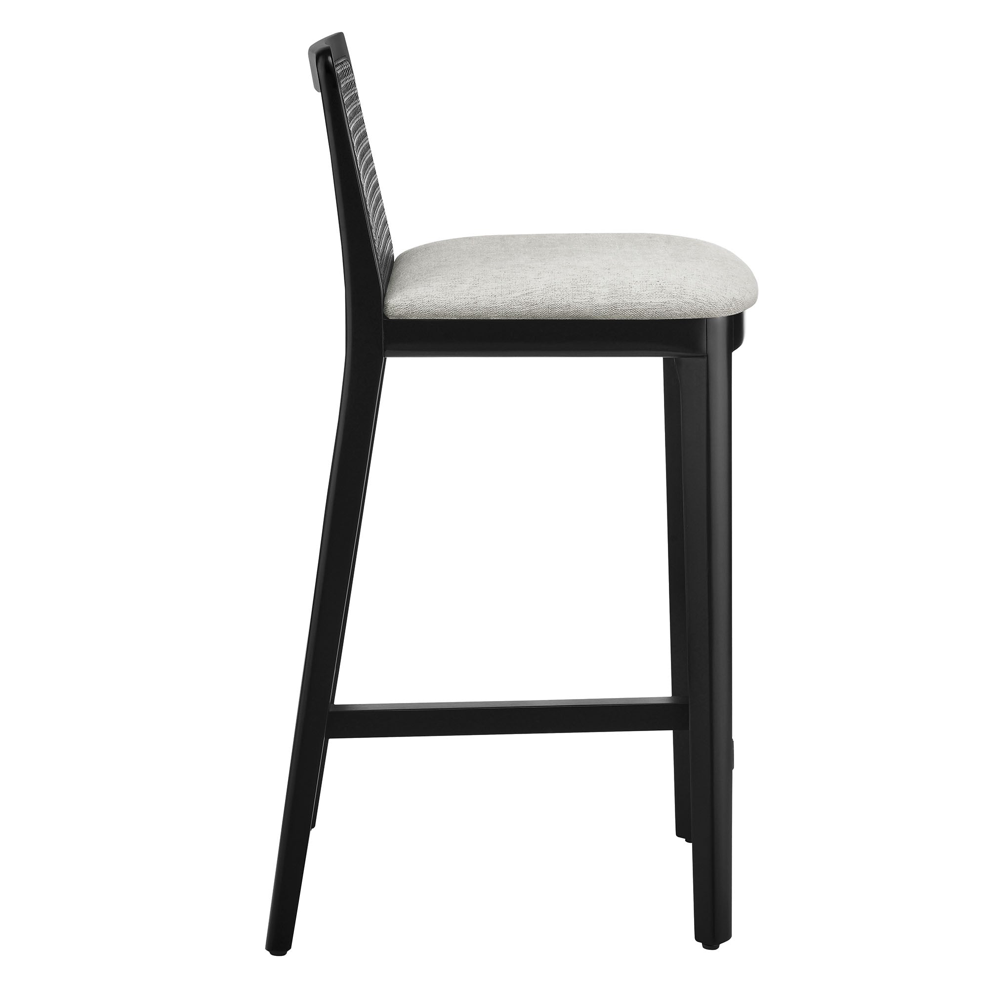 Monarch Wood and Rattan Counter Stool by Modway