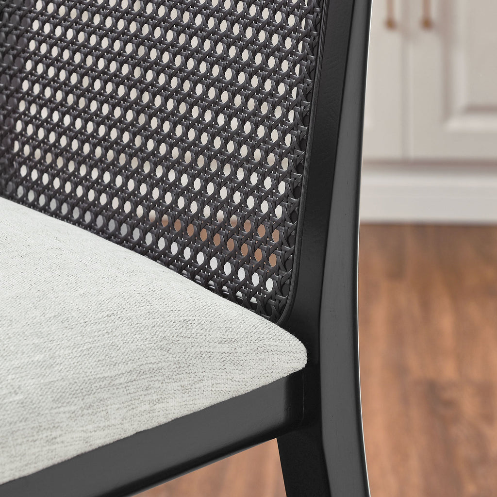Monarch Wood and Rattan Bar Stool by Modway