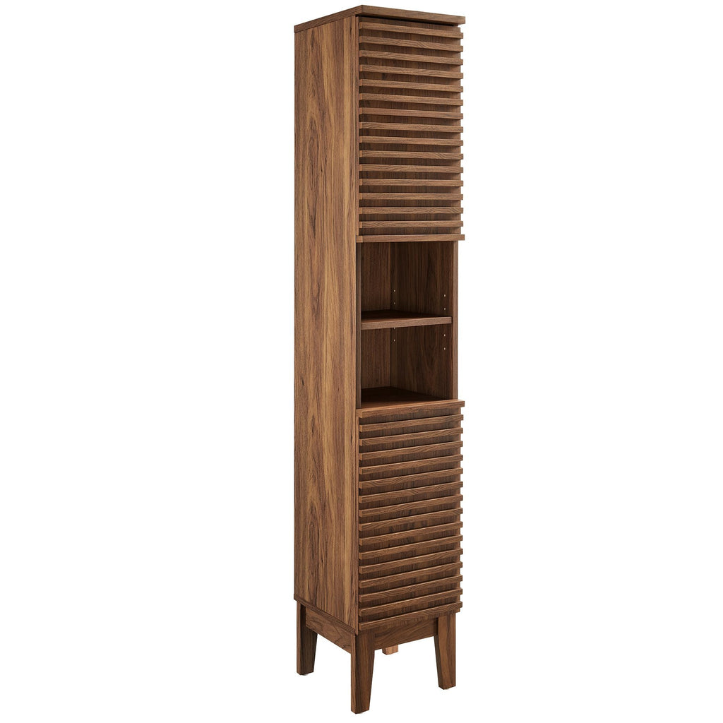 Render Tall Narrow Bathroom Storage Cabinet by Modway