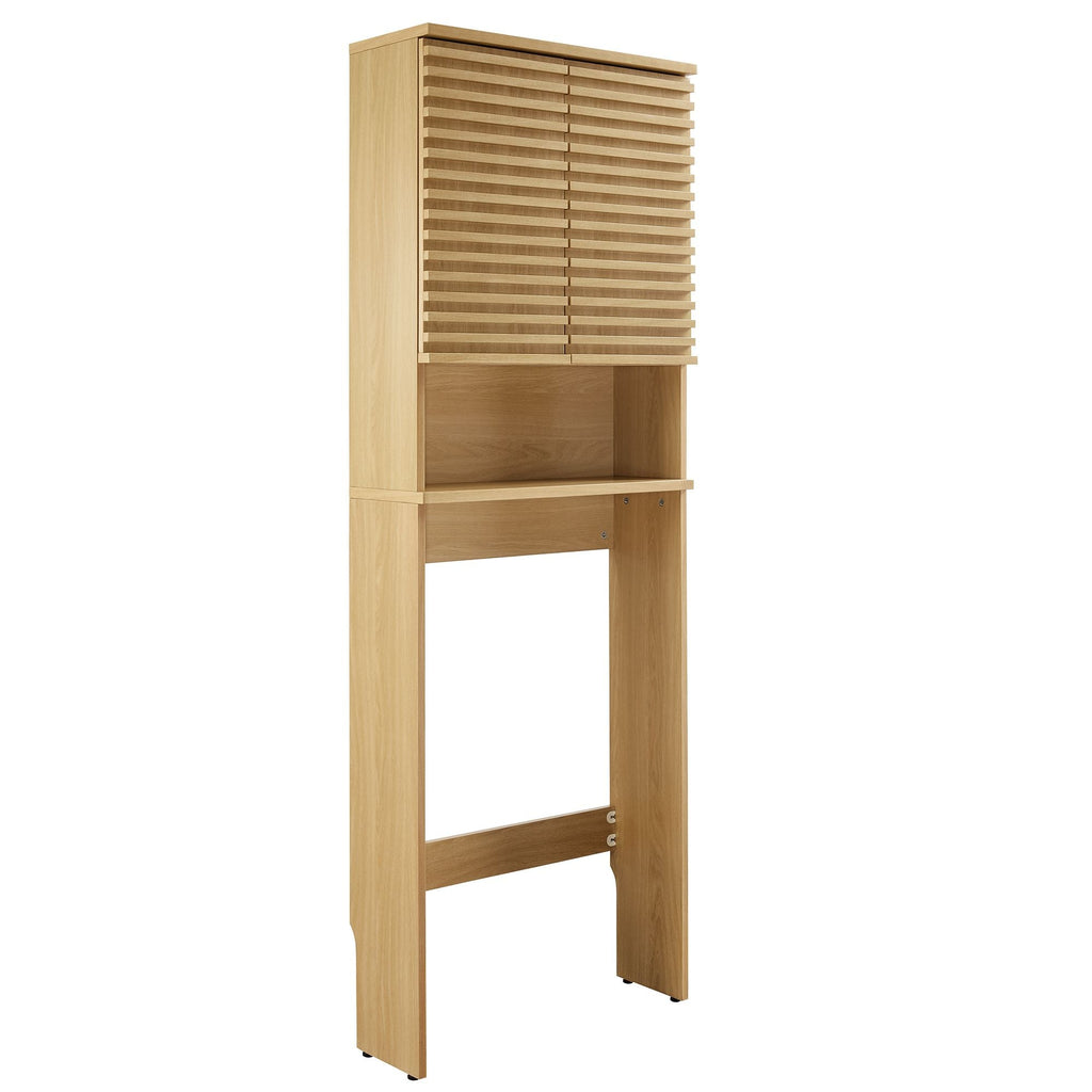 Render Over the Toilet Bathroom Storage Cabinet by Modway