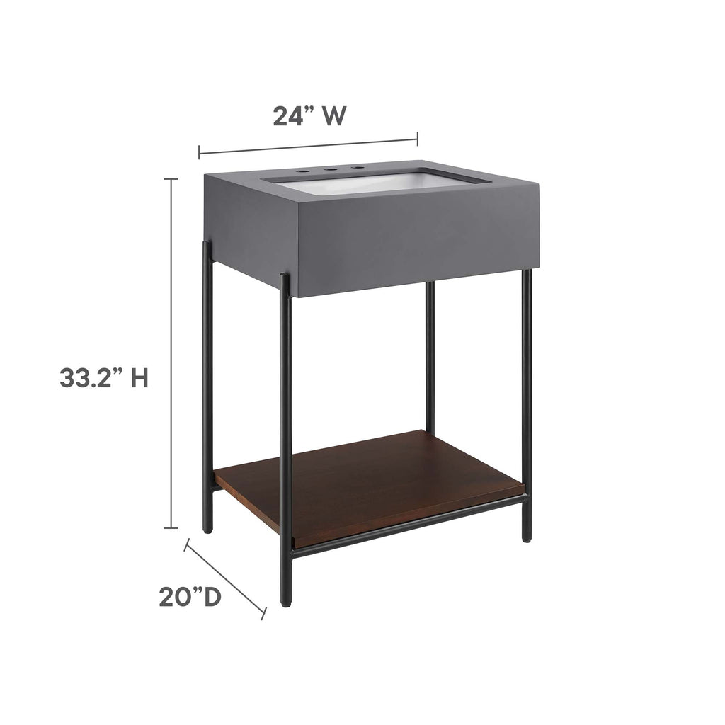 Etch 24" Bathroom Vanity with Sink by Modway