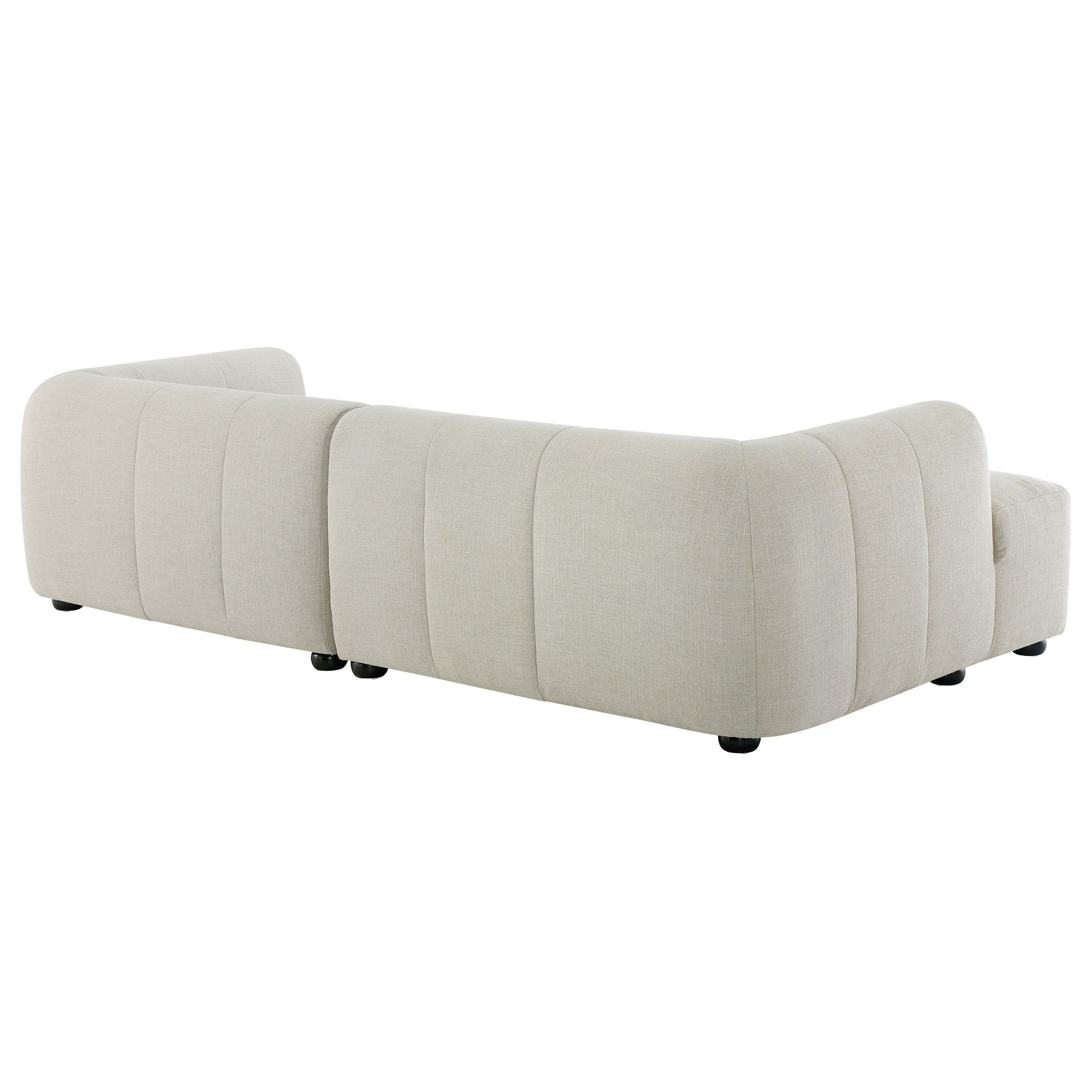 Liana Left-Facing Upholstered Fabric Modular Sofa with Chaise by Modway