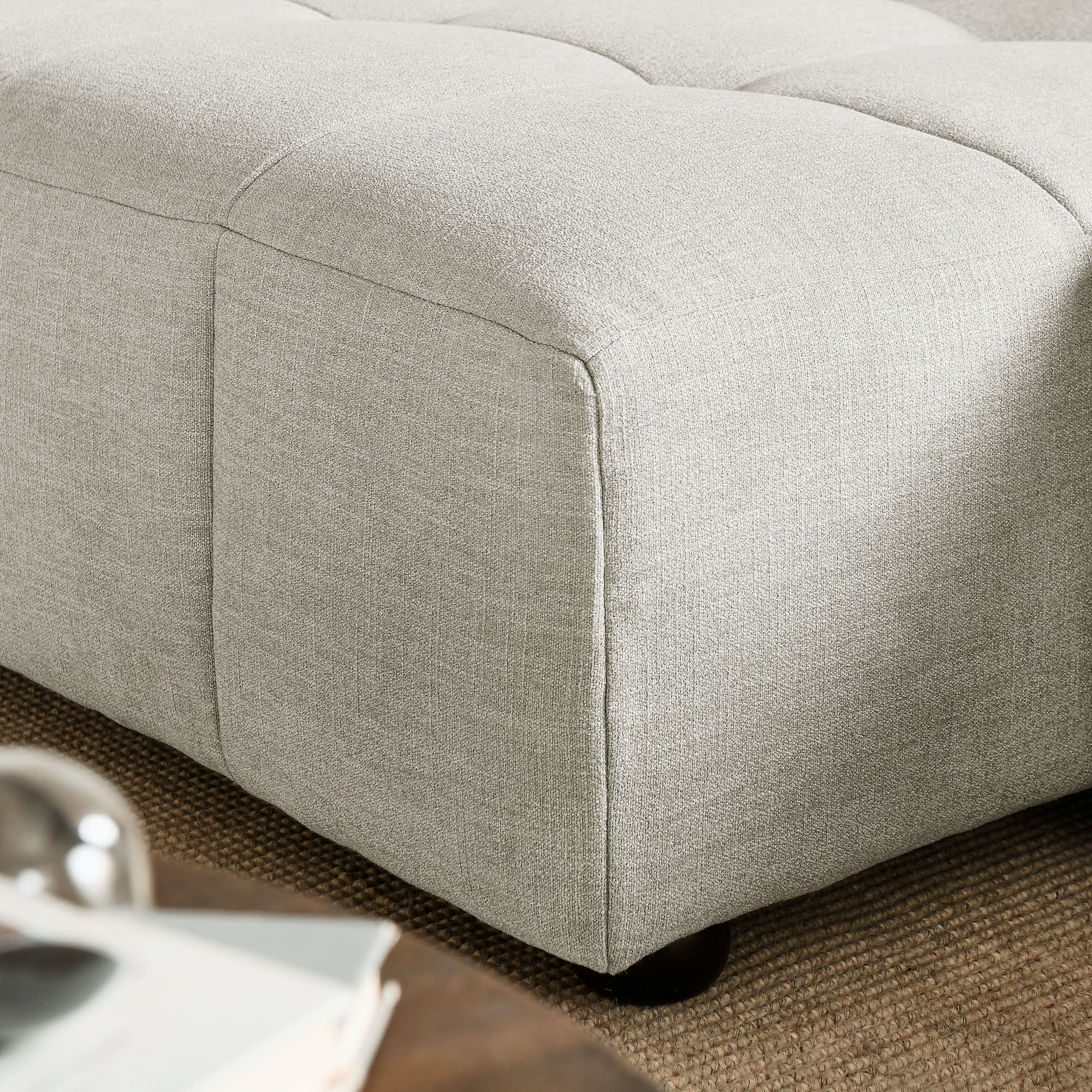 Liana Left-Facing Upholstered Fabric Modular Sofa with Chaise by Modway