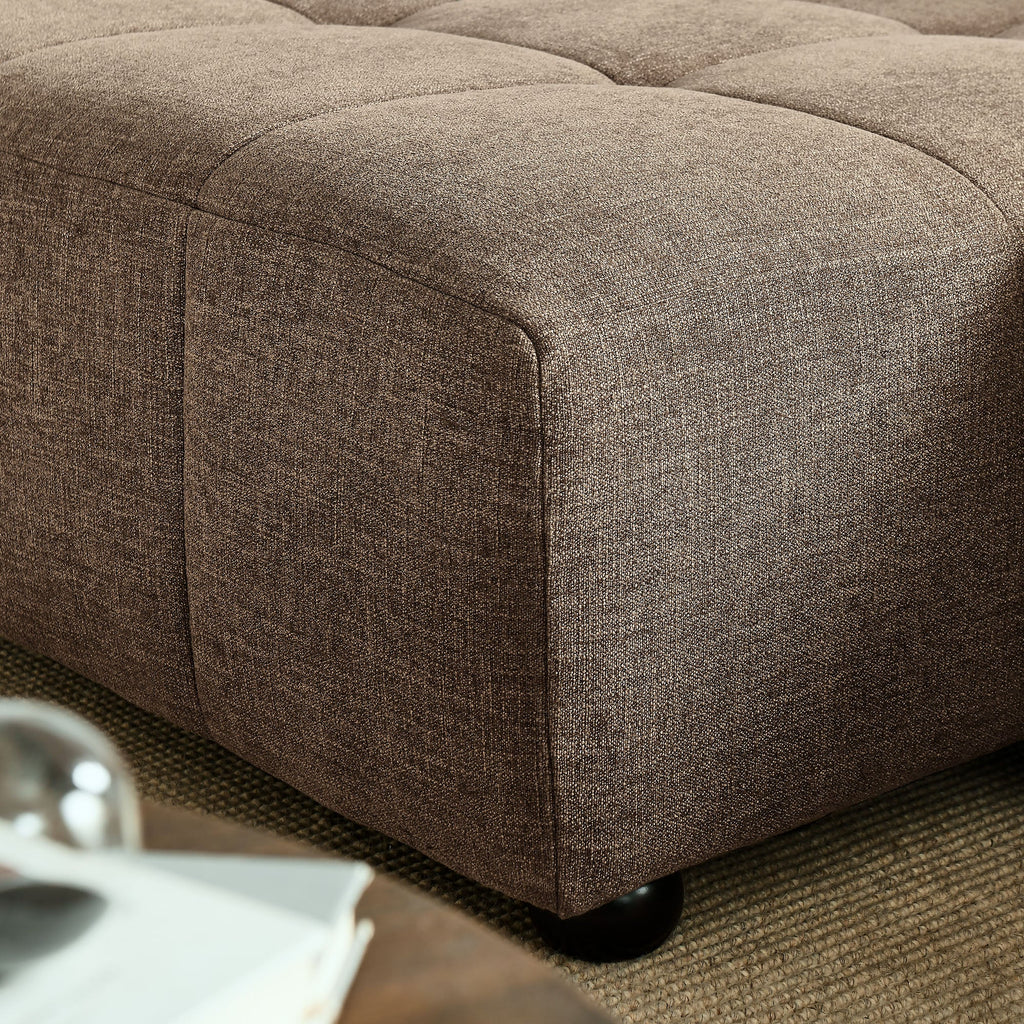 Liana Left-Facing Upholstered Fabric Modular Sofa with Chaise by Modway