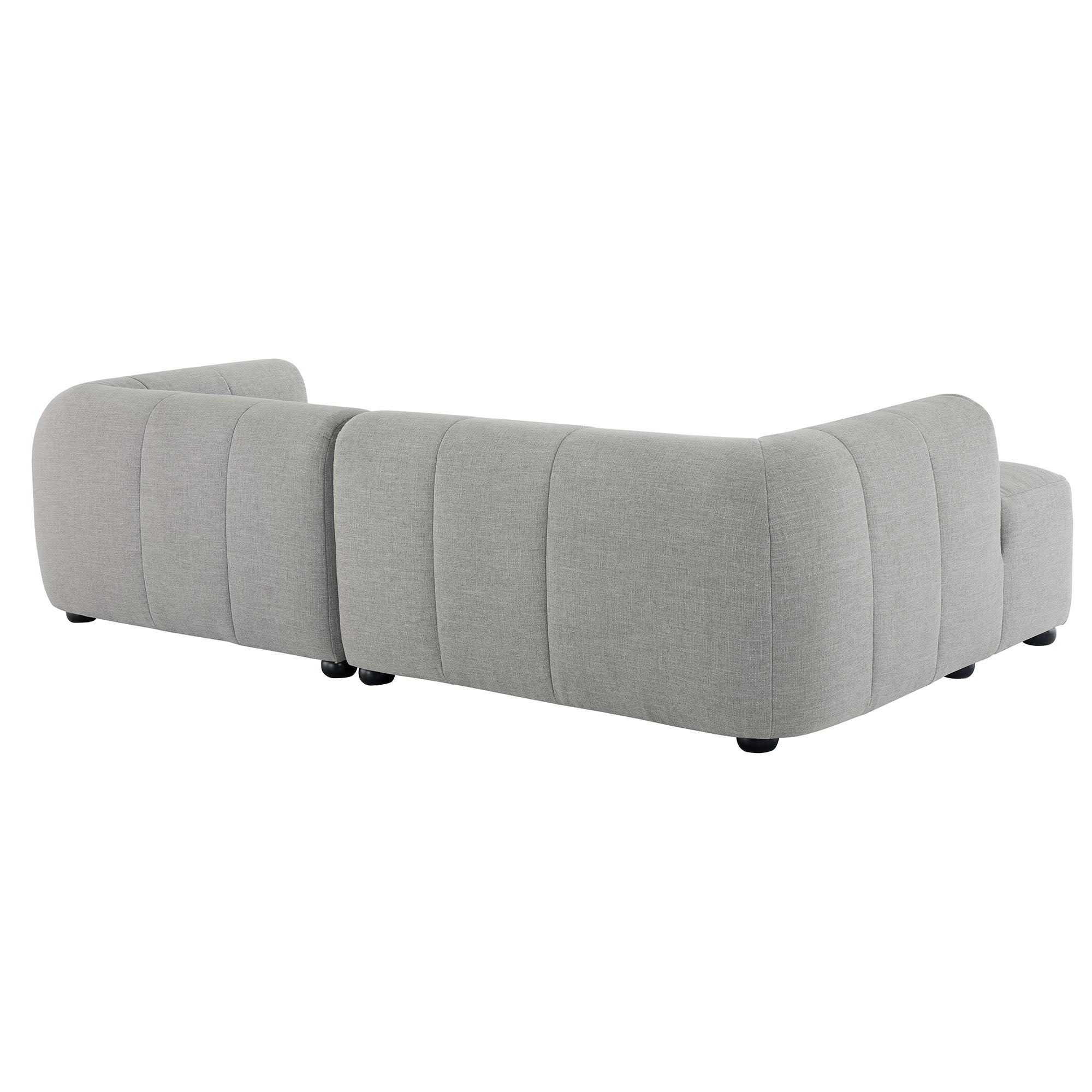 Liana Left-Facing Upholstered Fabric Modular Sofa with Chaise by Modway