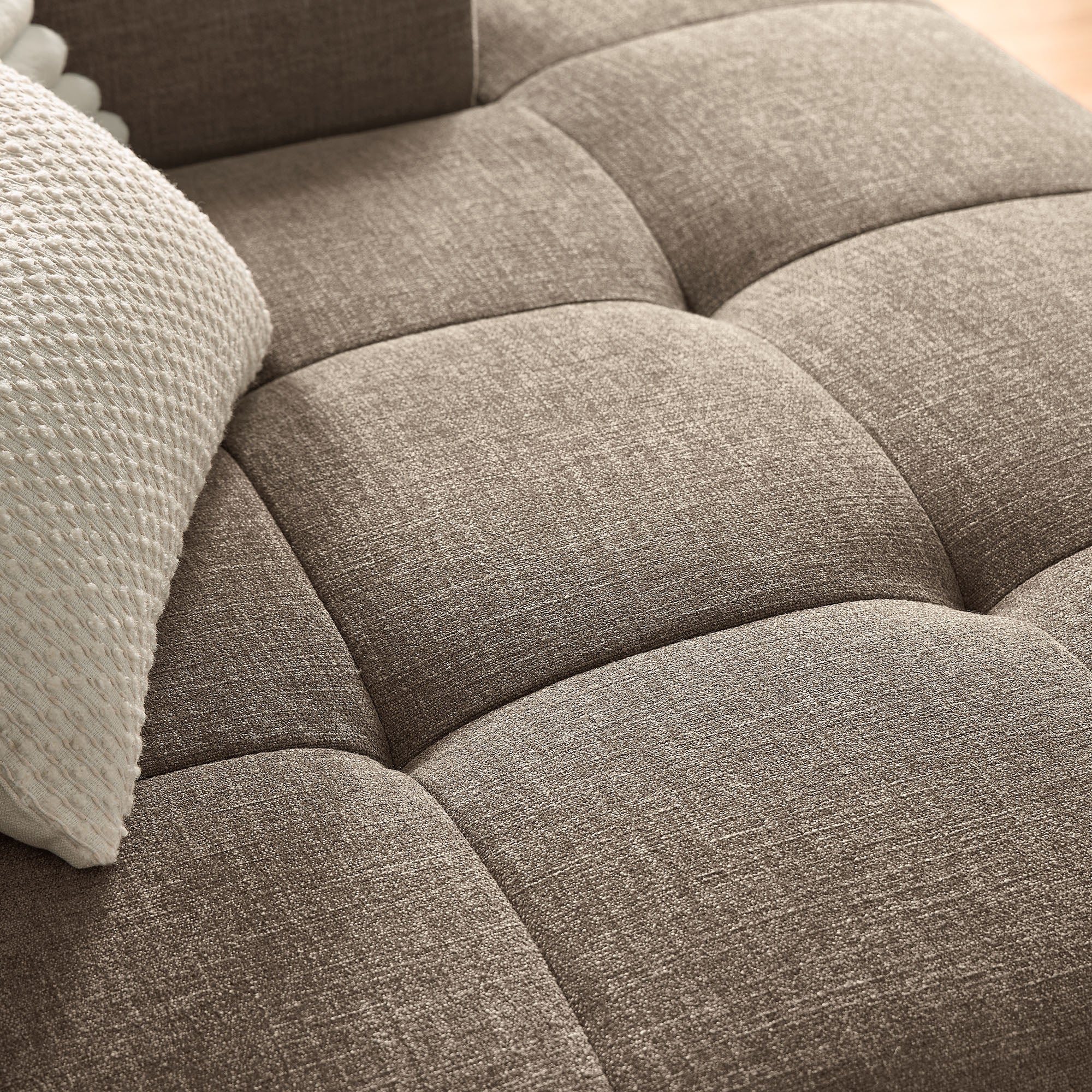 Liana Right-Facing Upholstered Fabric Modular Sofa with Chaise by Modway